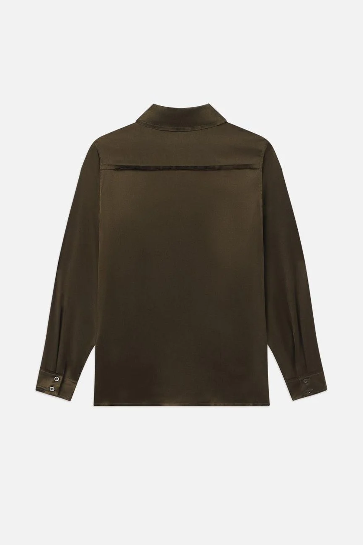 Camisa con doble bolsillo y borde sin rematar con marco