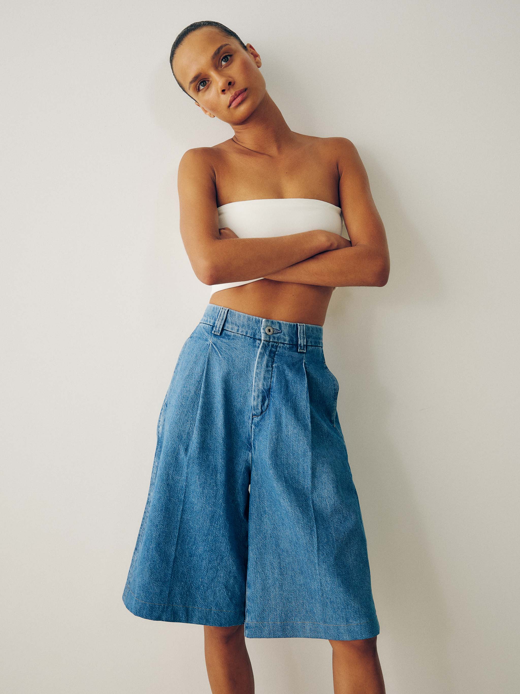 DL1961 Hepburn Wide Leg Short