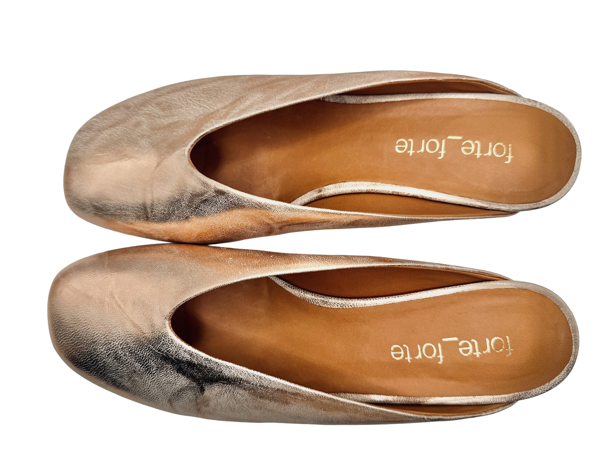 Forte Forte Metal Heel Laminated Leather Sabot