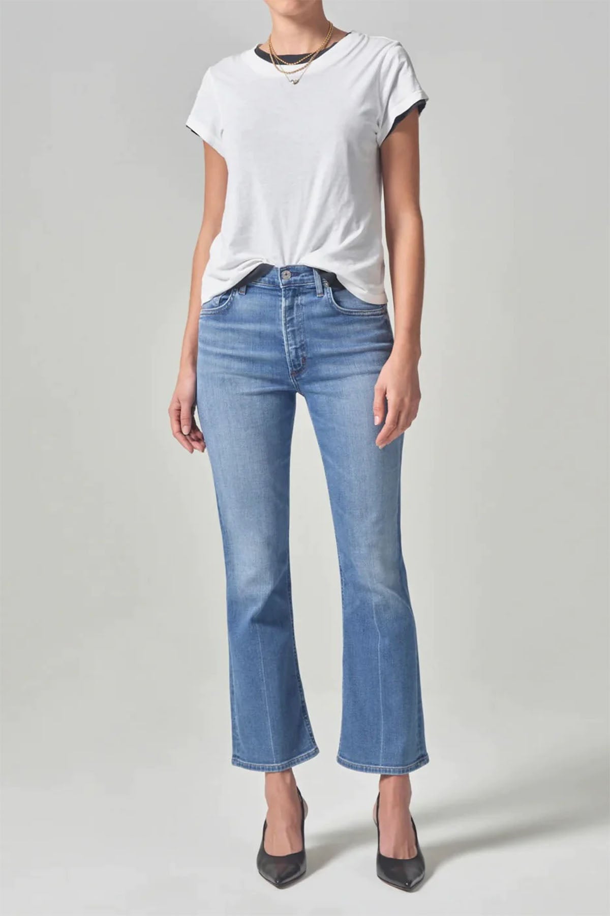 Citizens of humanity shops demy cropped flare jeans