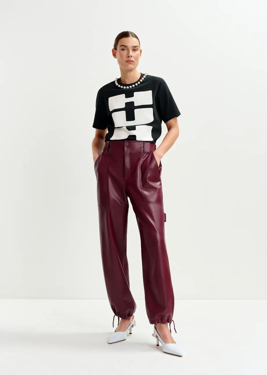 Essentiel Antwerp Itao Faux Leather Pants