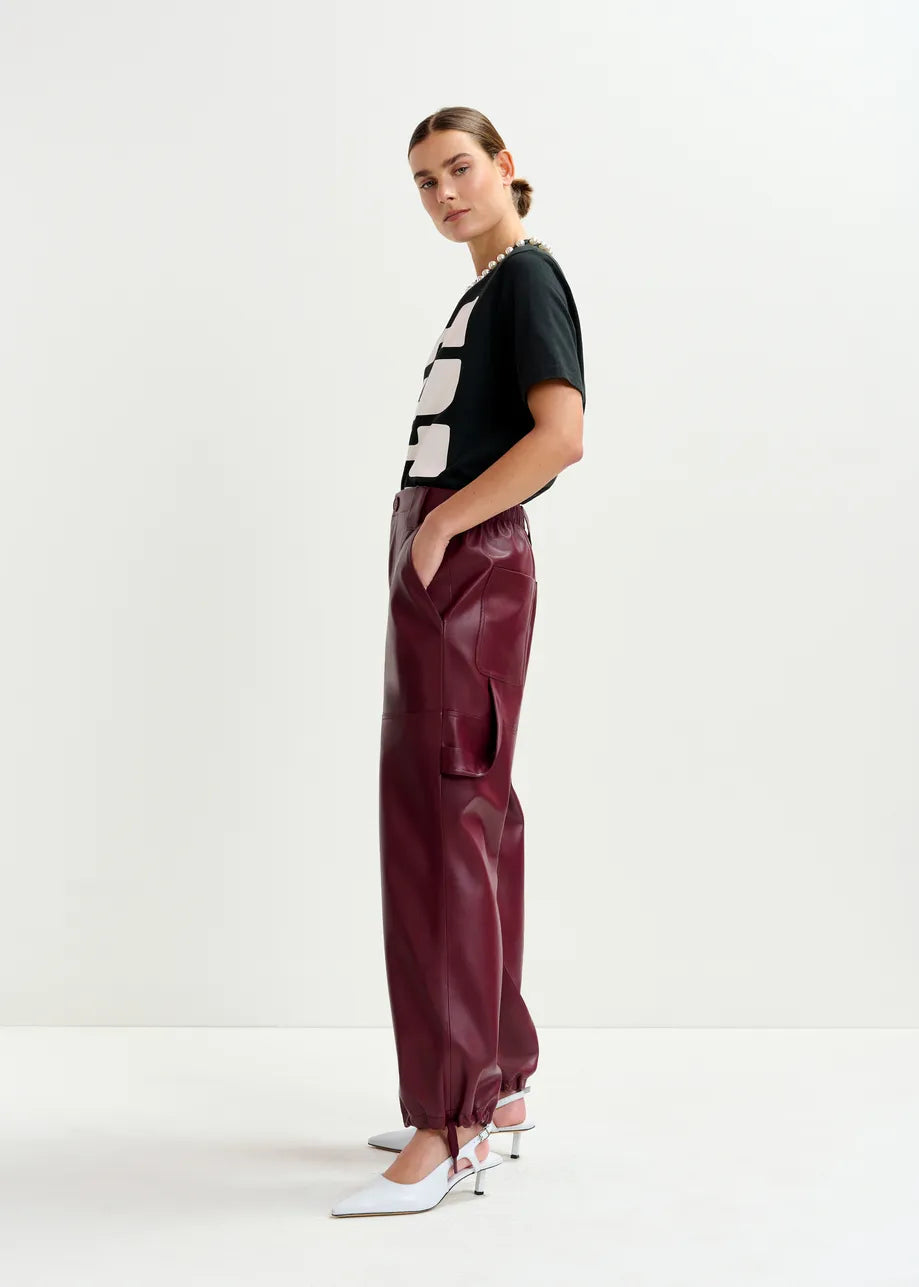 Essentiel Antwerp Itao Faux Leather Pants
