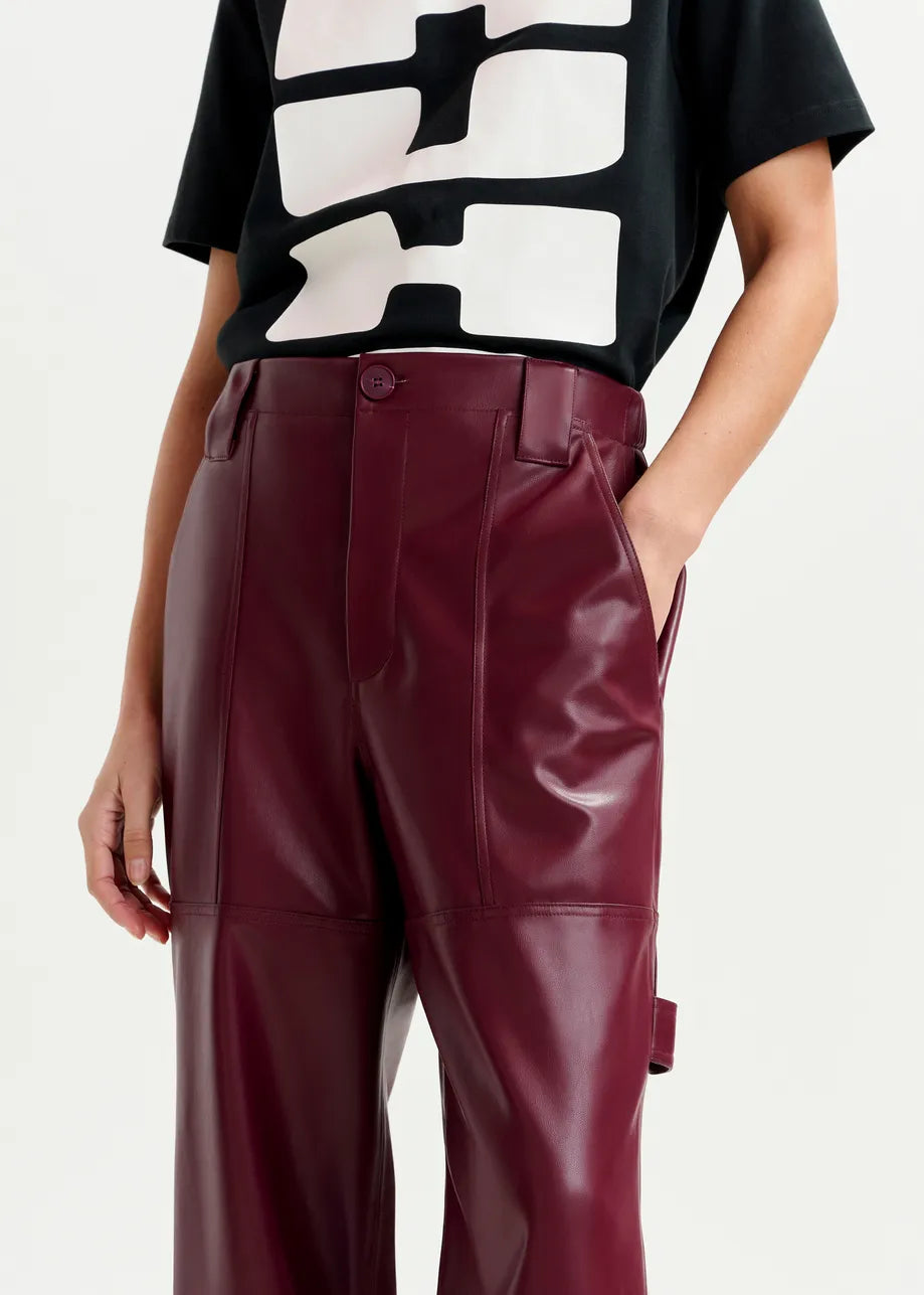 Essentiel Antwerp Itao Faux Leather Pants