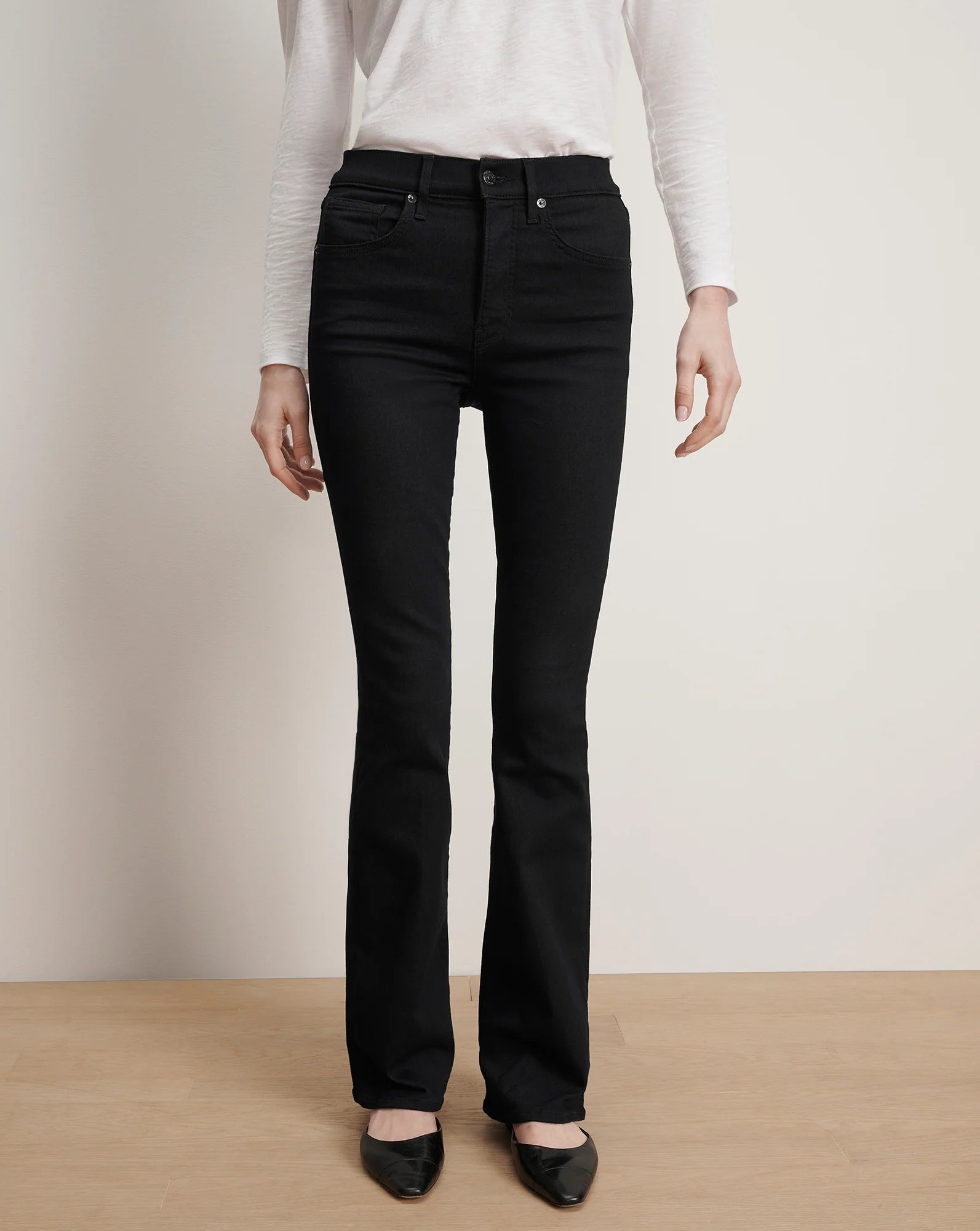 Veronica Beard Beverly Off-Duty Skinny-Flare Jean