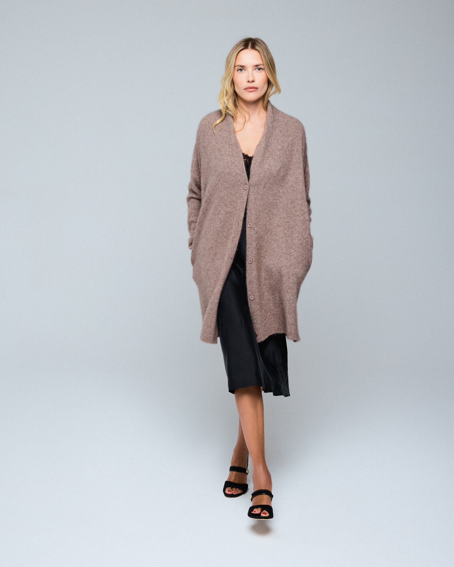 Majestic Filatures Merino Fox Midi Cardigan