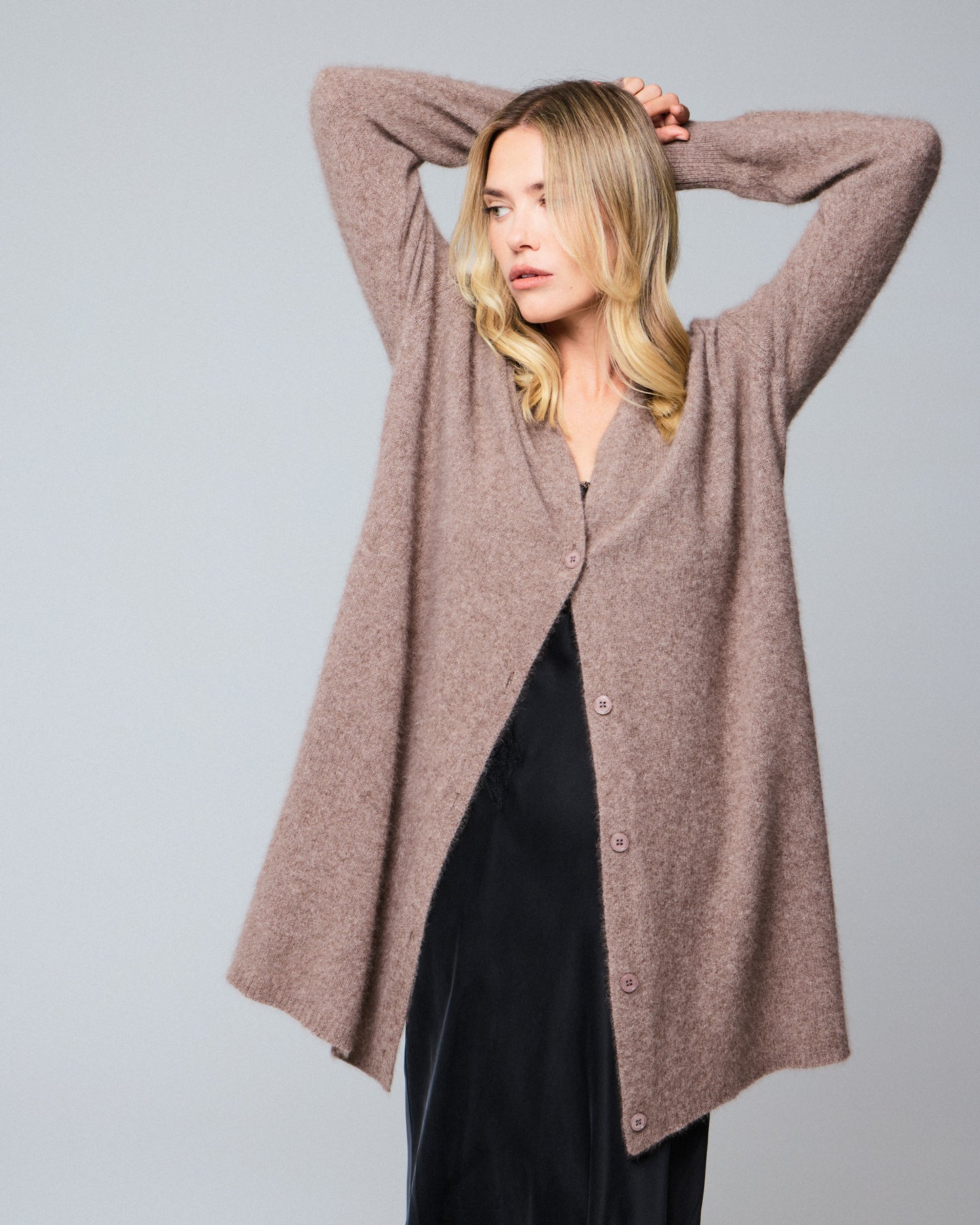 Majestic Filatures Merino Fox Midi Cardigan