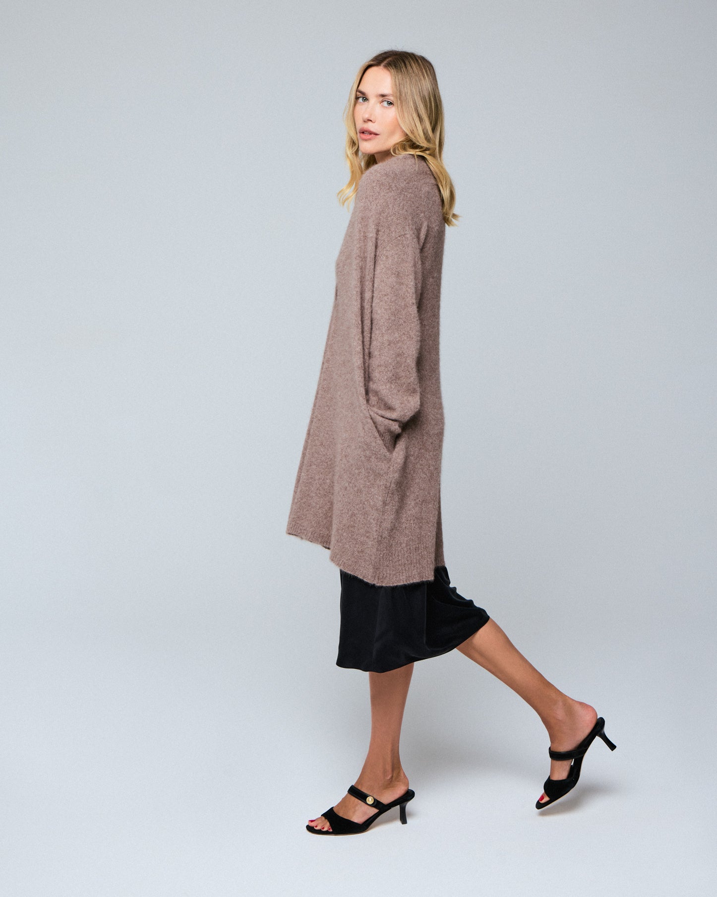 Majestic Filatures Merino Fox Midi Cardigan