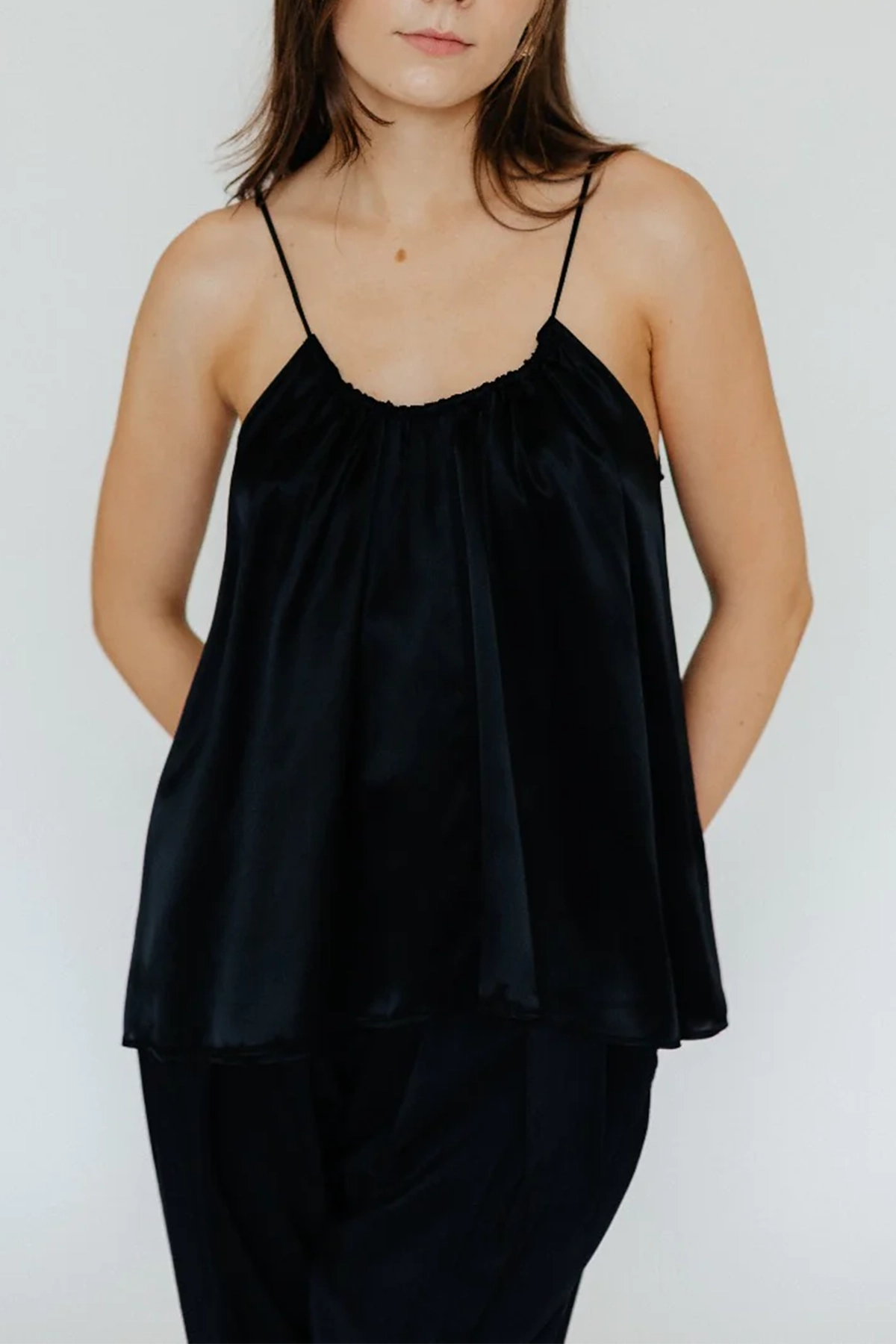 Forte Forte Shining Satin Tank Top