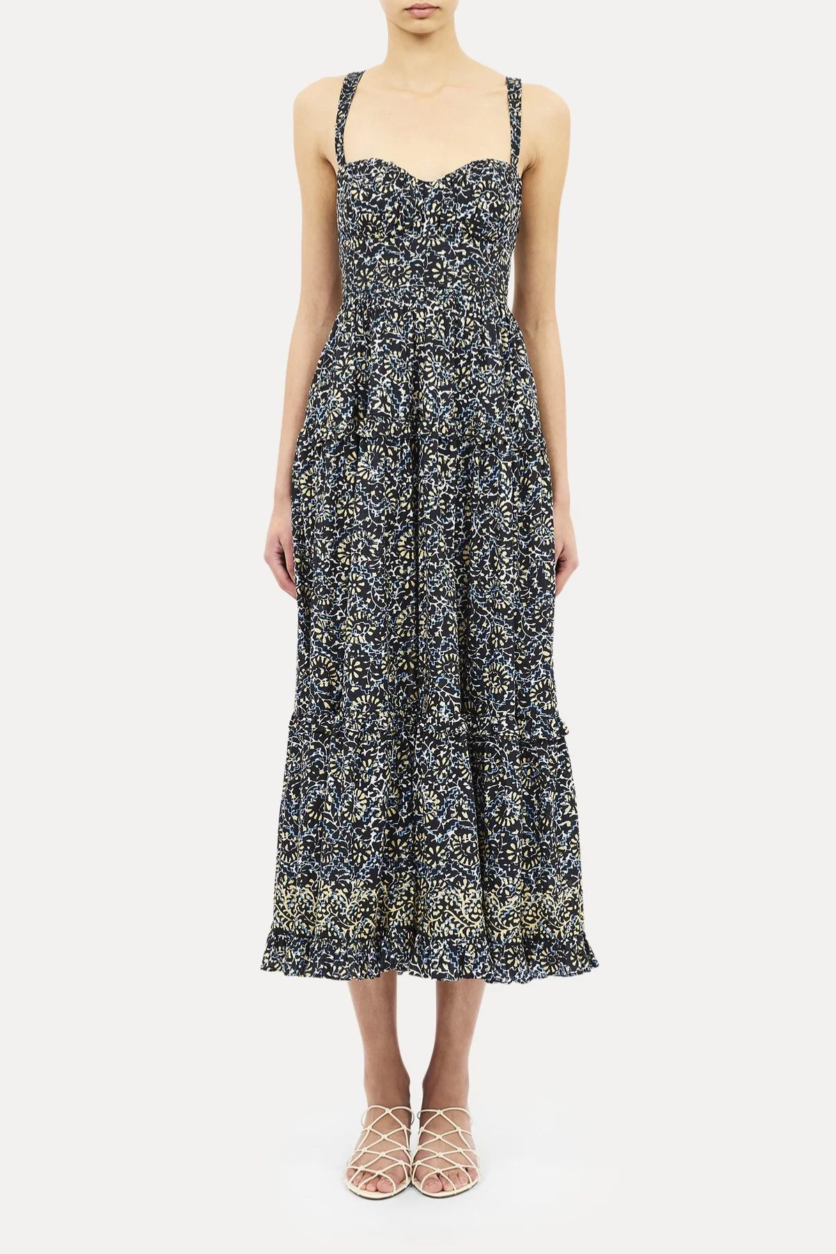 Ulla Johnson Ophelia Cami Cotton Dress - Midnight Bloom