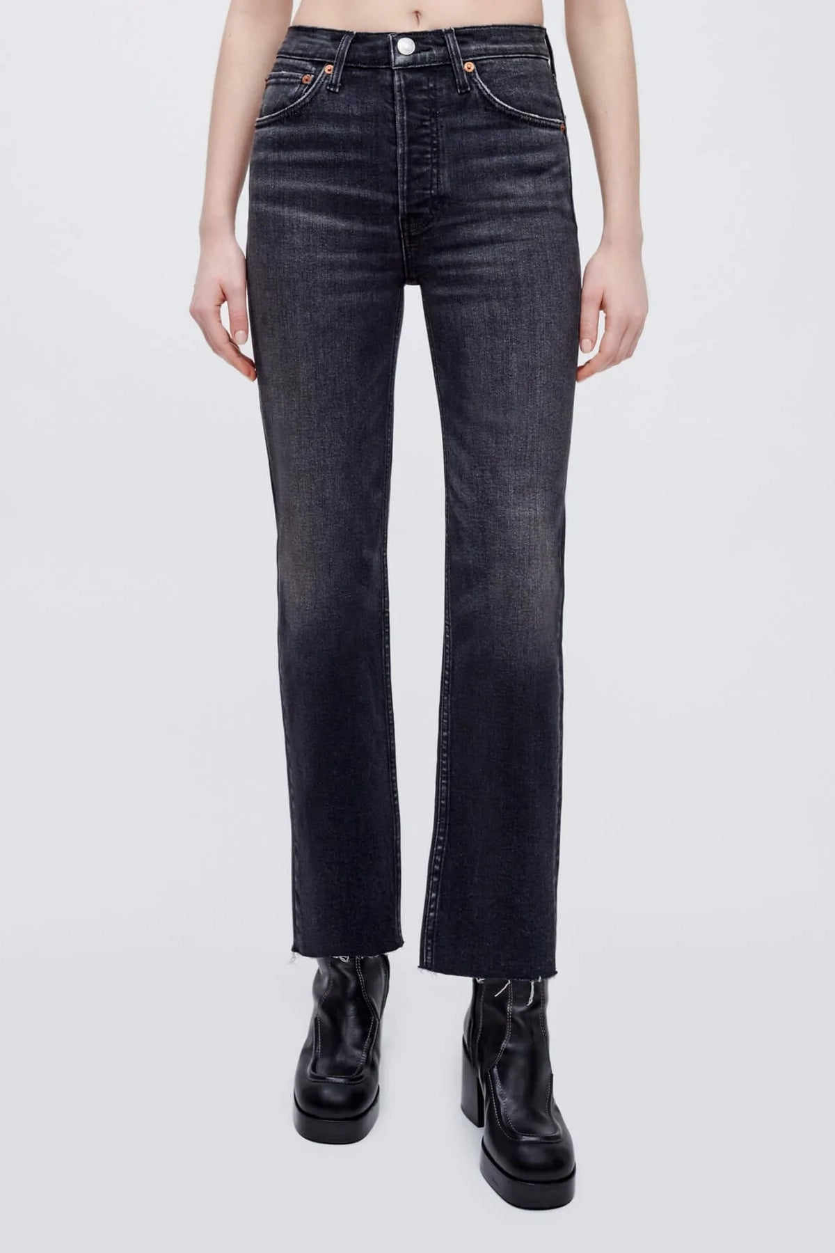 Vaqueros de tubo de estufa de los años 70 renovados