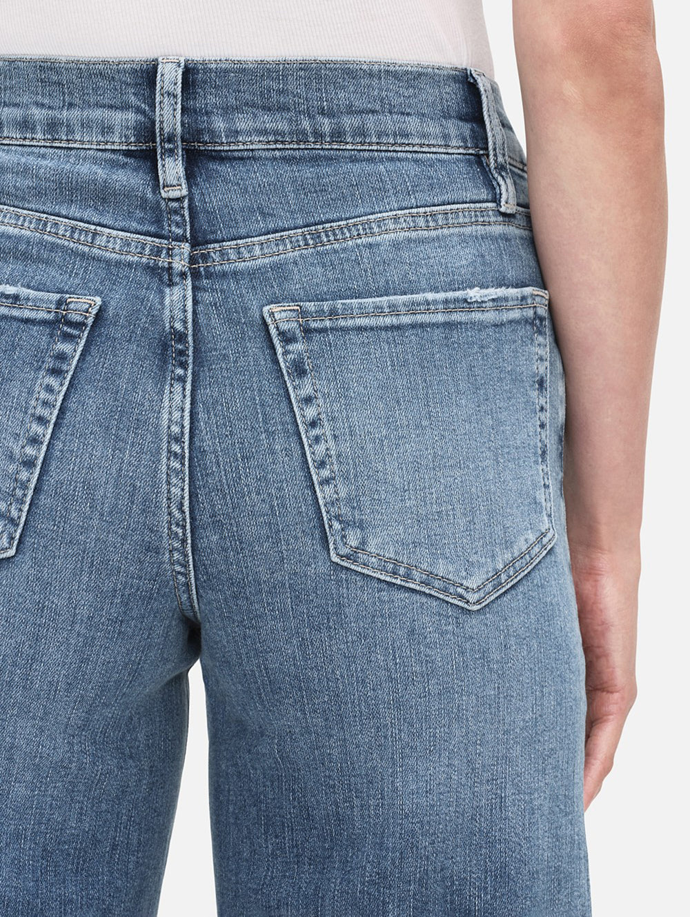 Vaqueros deshilachados Frame Le Palazzo Crop Raw