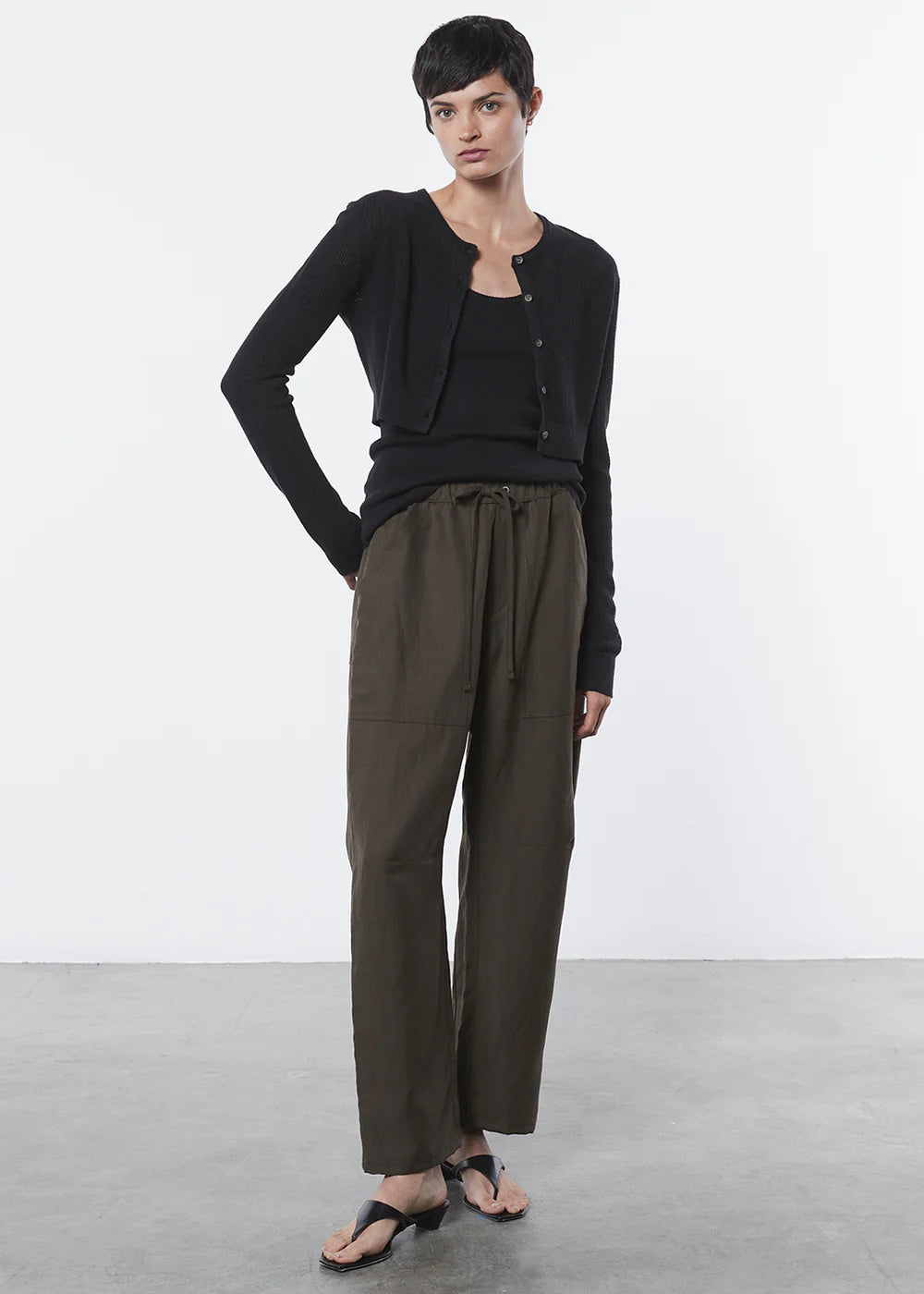 Enza Costa Linen Knit Strappy Tank