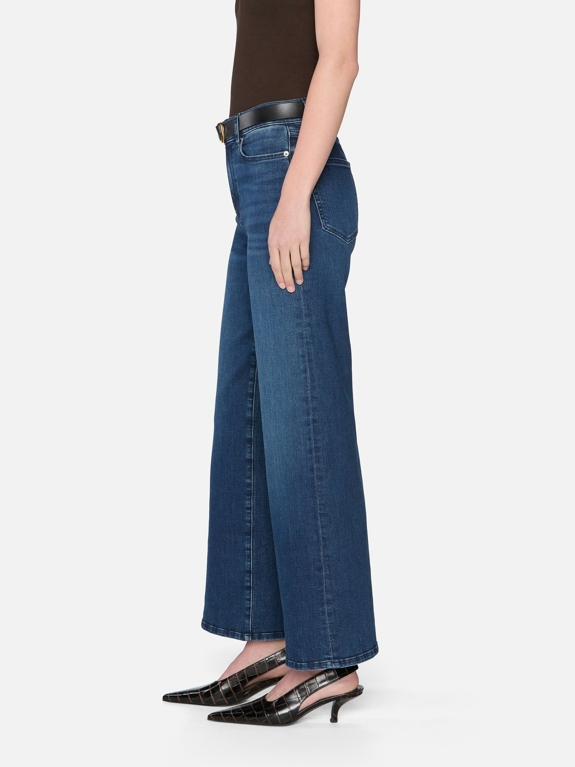Frame Le Slim Palazzo Long Jeans