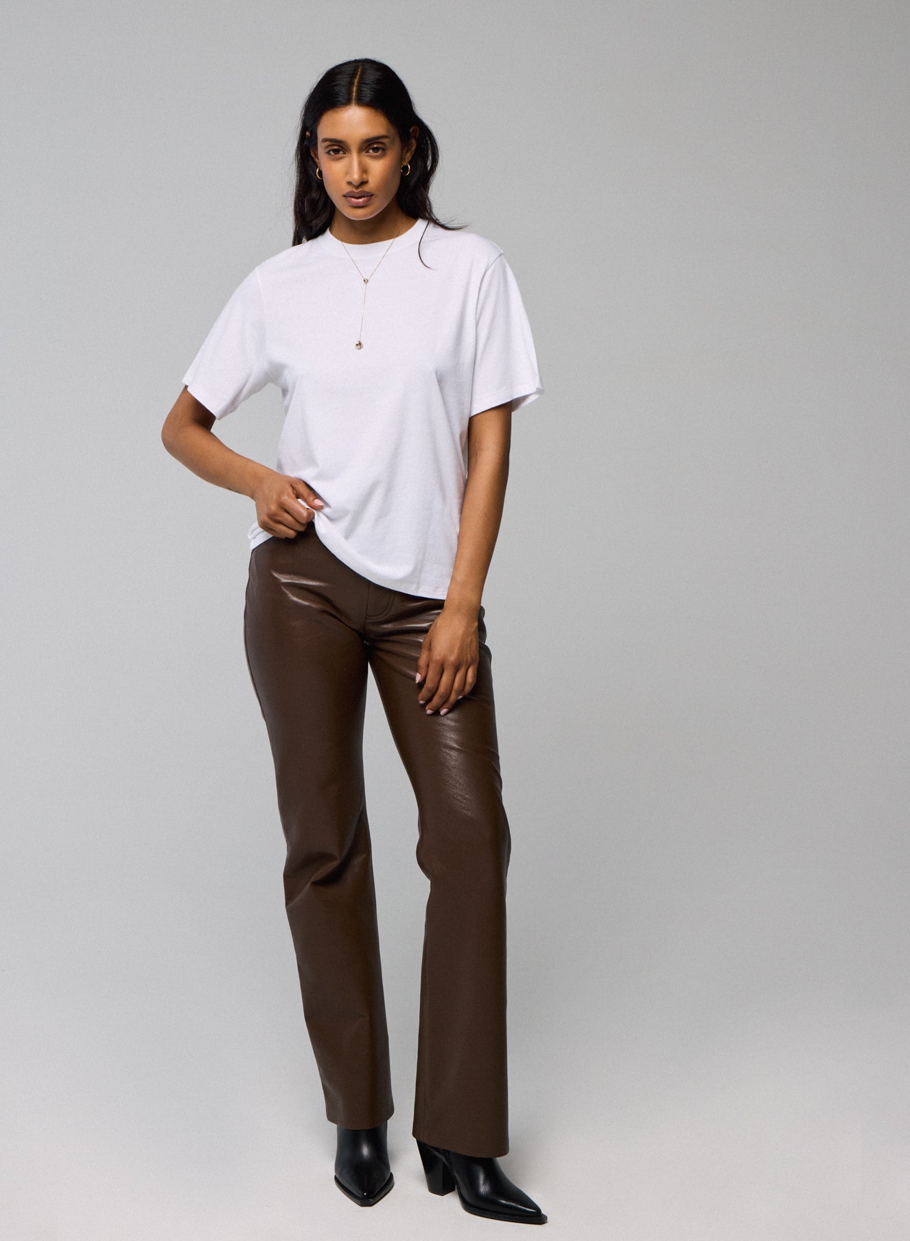 Majestic Filatures Deluxe Cotton Semi Relaxed Short Sleeve Crewneck Tee