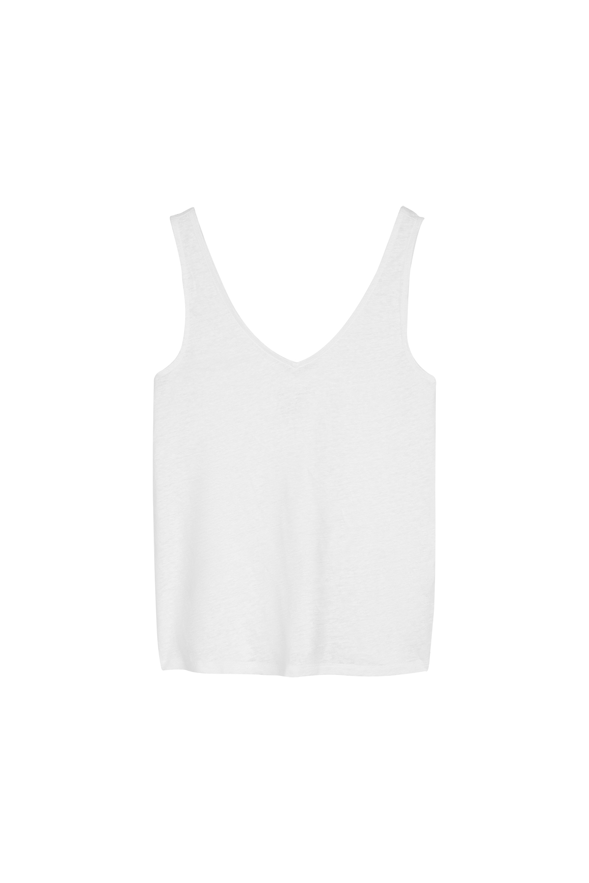 Majestic Filatures Stretch Linen Double V-Neck Tank