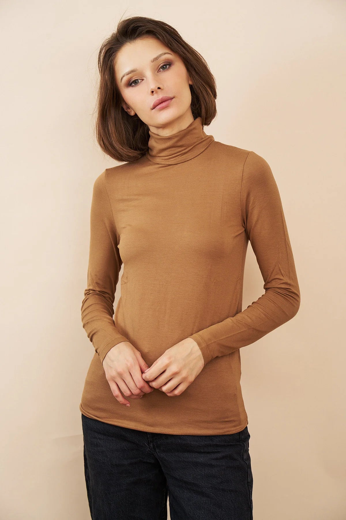 Majestic Filatures Soft Touch Long Sleeve Turtleneck