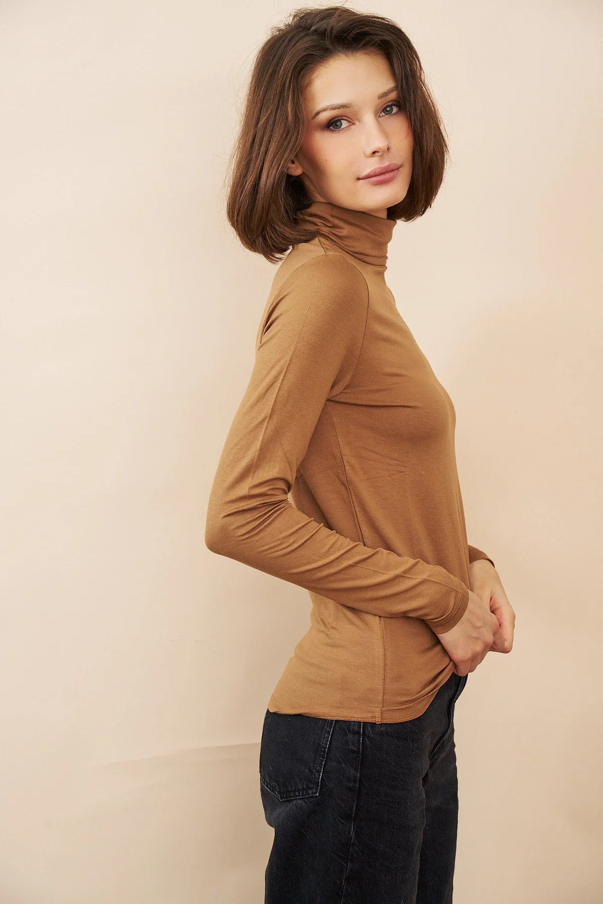 Majestic Filatures Soft Touch Long Sleeve Turtleneck