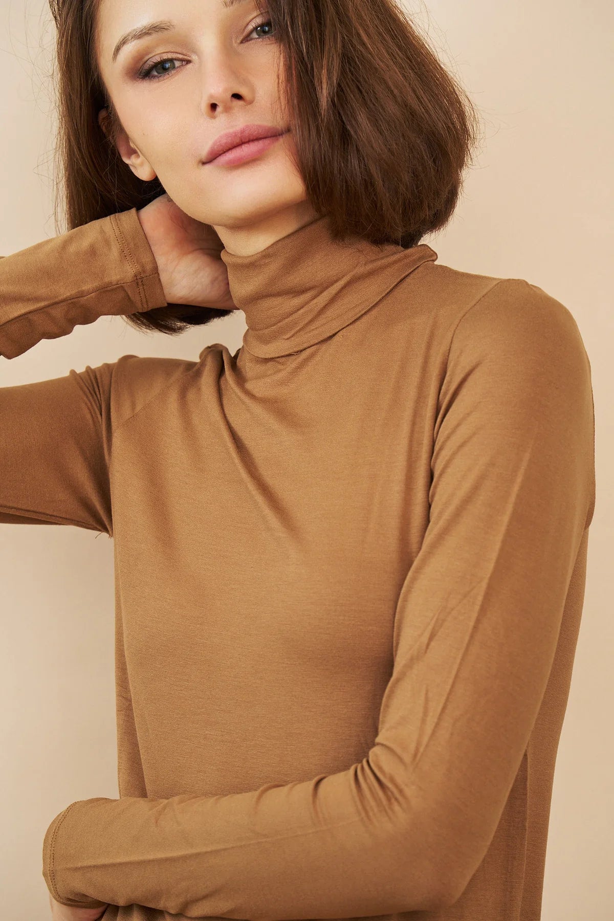 Majestic Filatures Soft Touch Long Sleeve Turtleneck