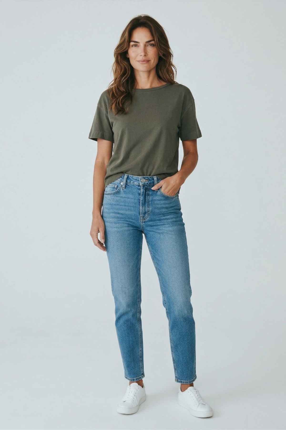 Majestic Filatures Organic Cotton Stretch Semi Relaxed Crewneck T-Shirt