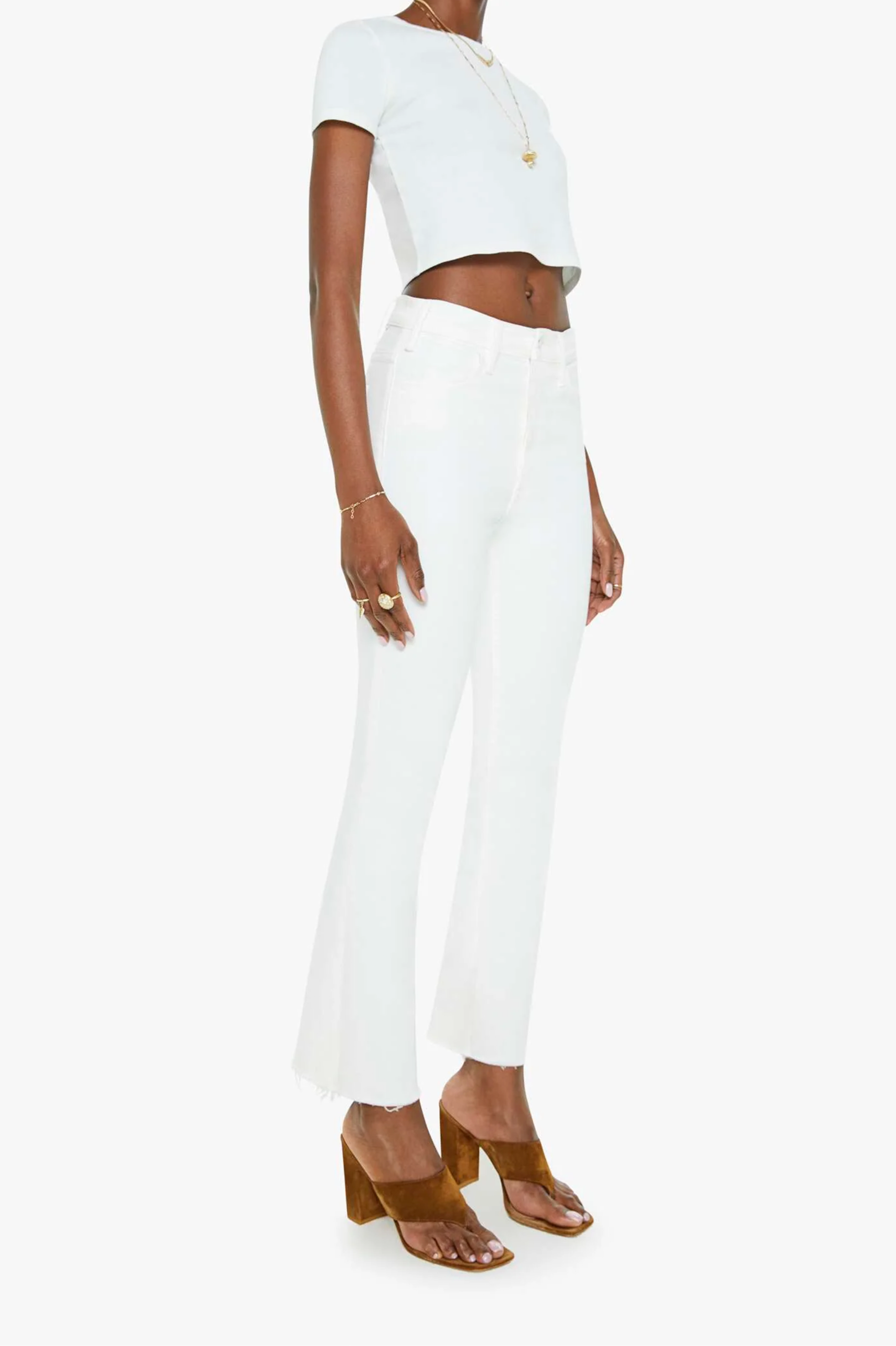 Mother The Hustler Ankle Fray Jeans