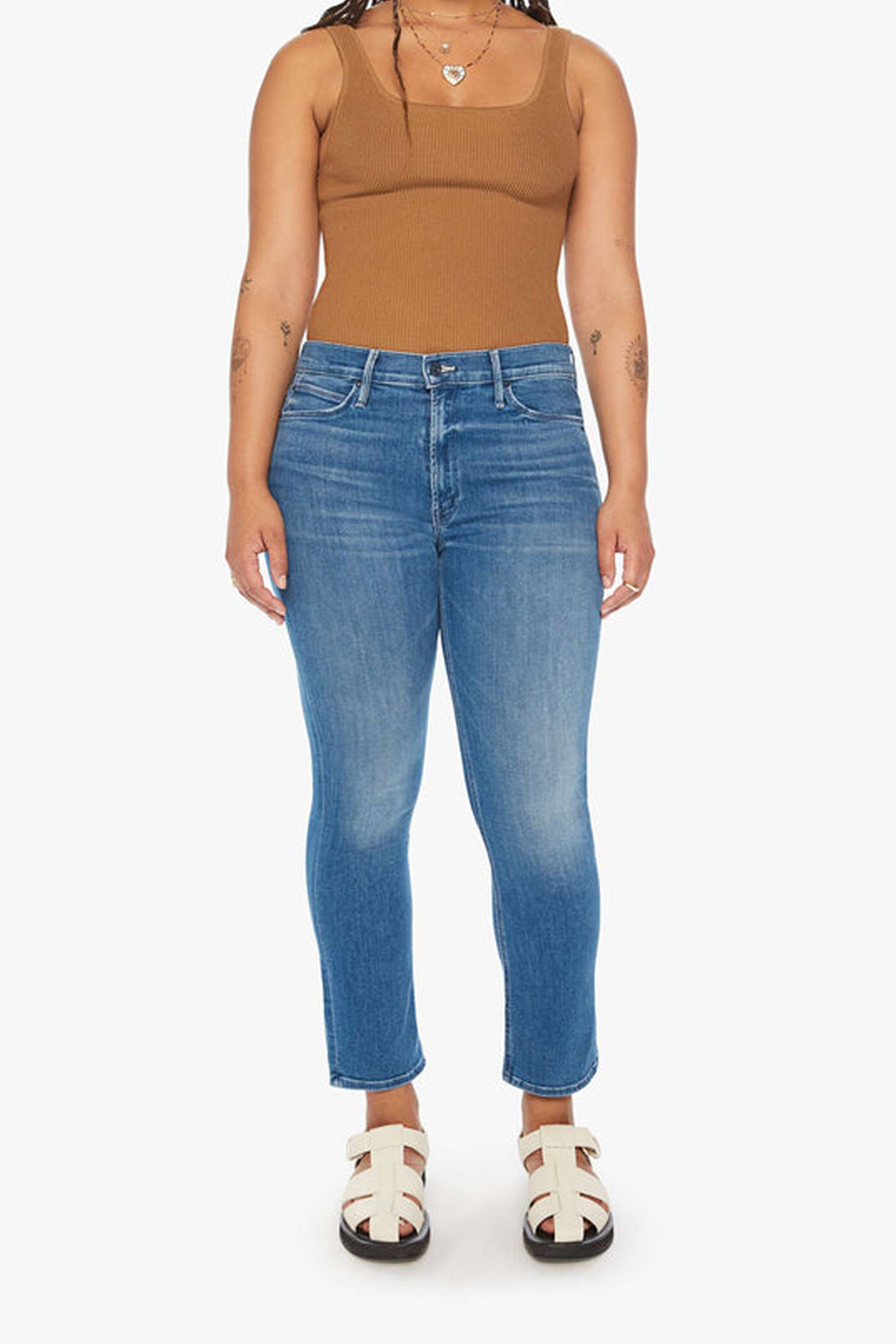 Vaqueros Mother The Mid Rise Dazzler hasta los tobillos