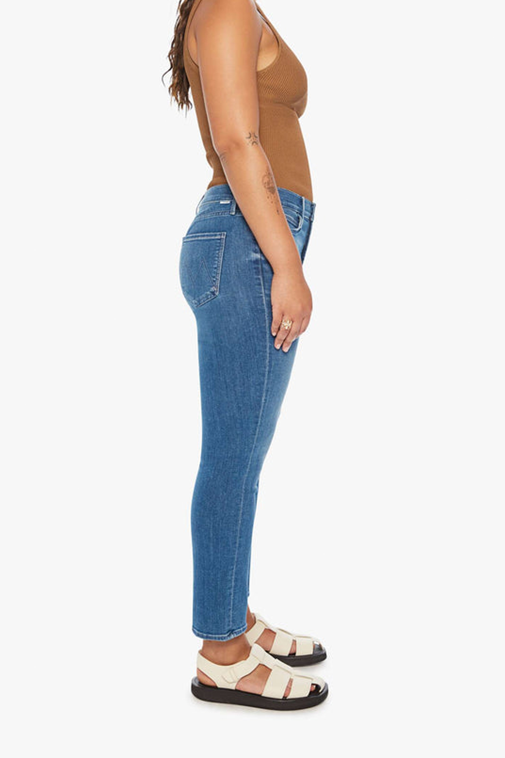 Vaqueros Mother The Mid Rise Dazzler hasta los tobillos