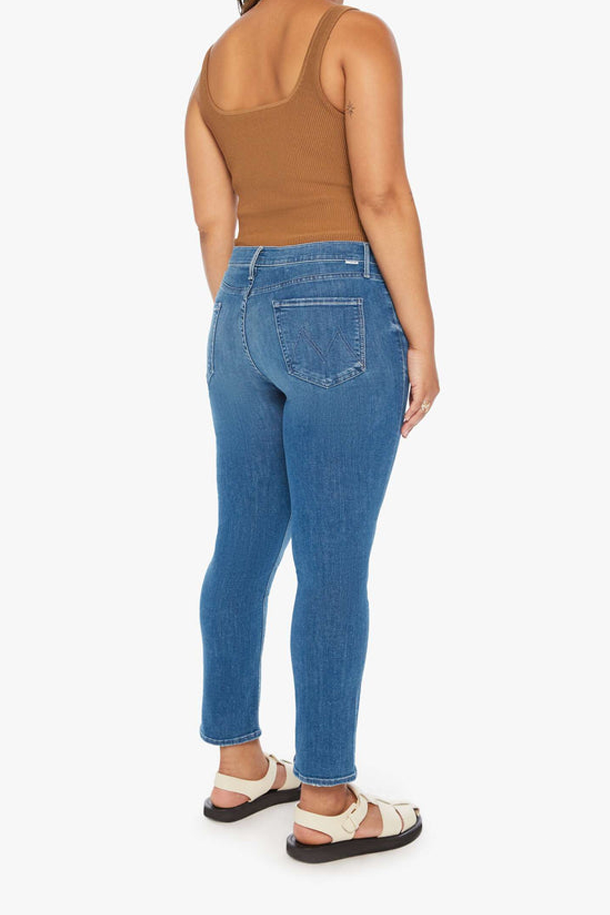 Mother The Mid Rise Dazzler Ankle Jeans