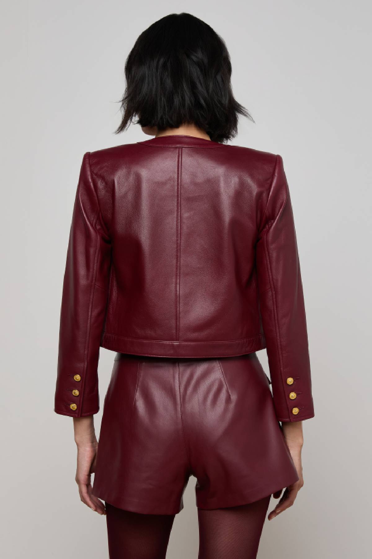 Chaqueta sin cuello L'Agence Deidra