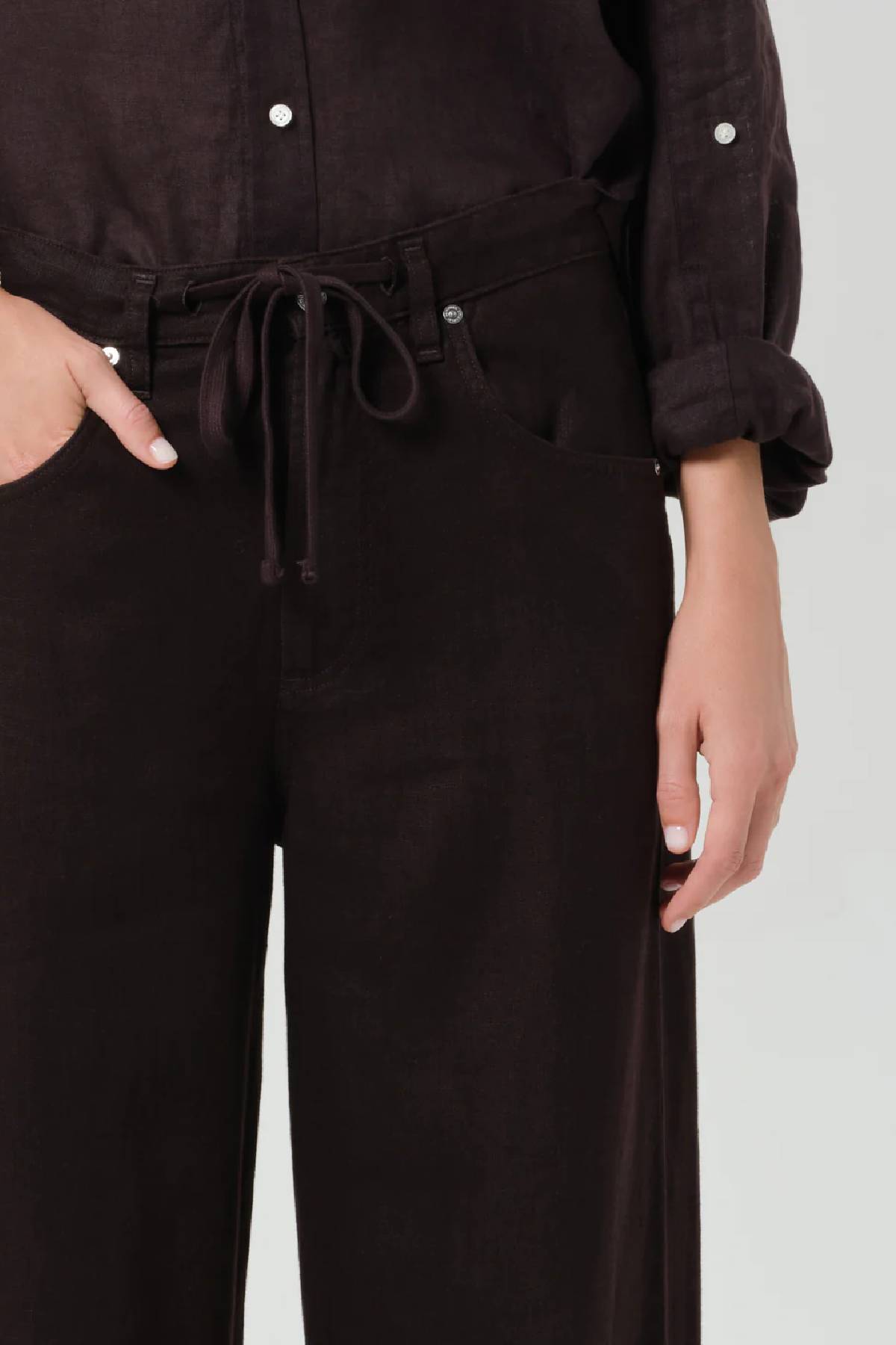 Pantalon en lin à cordon Brynn de Citizens of Humanity