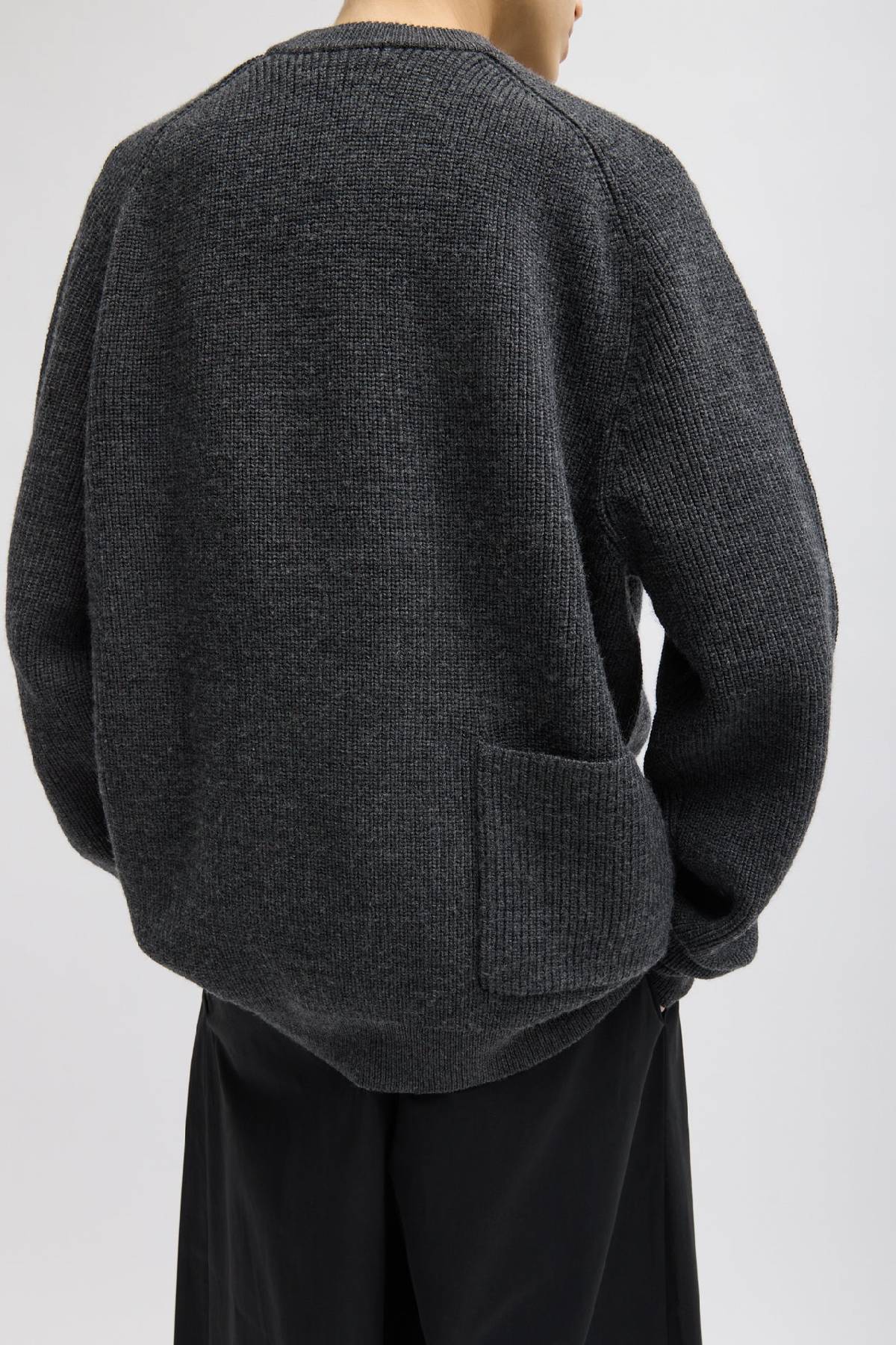 Tibi Cardigan Stitch V-Neck Easy Pullover