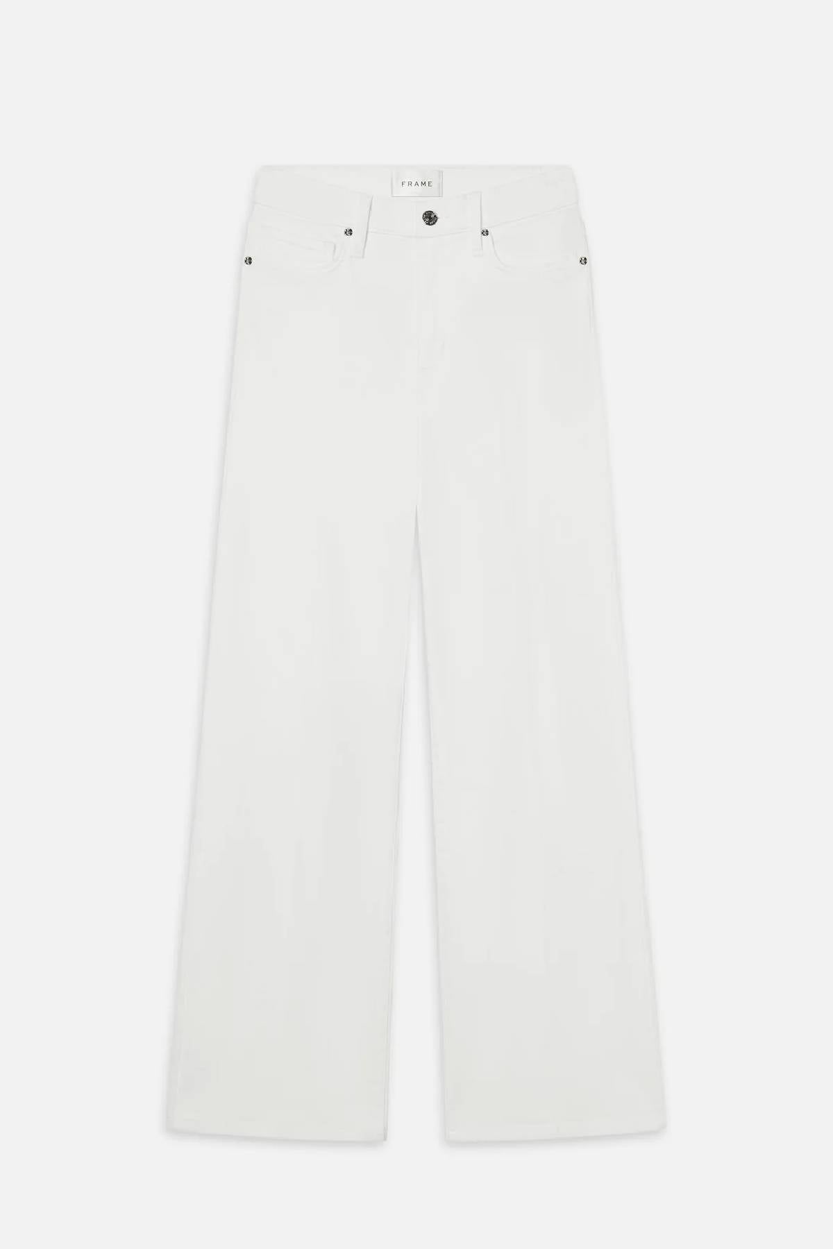 Frame Le Slim Palazzo Jeans - White