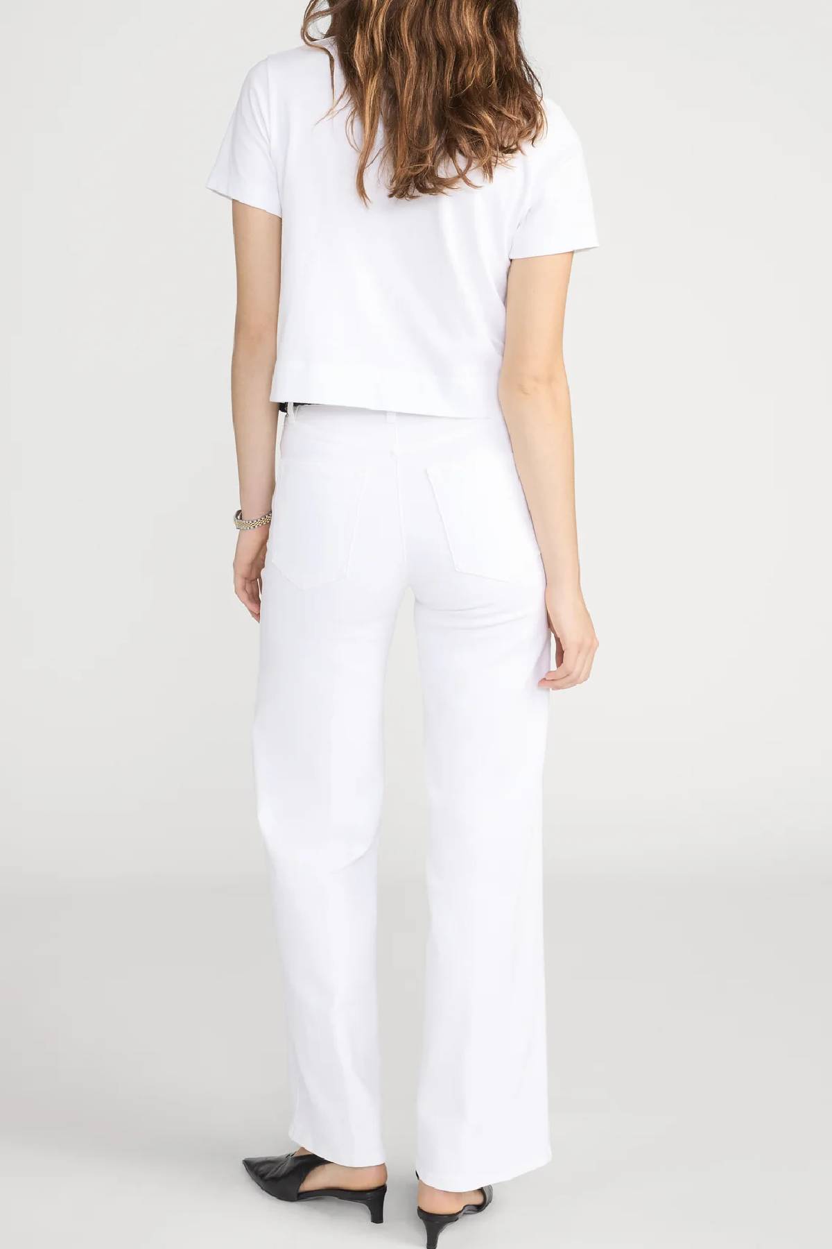Frame Le Slim Palazzo Jeans - White