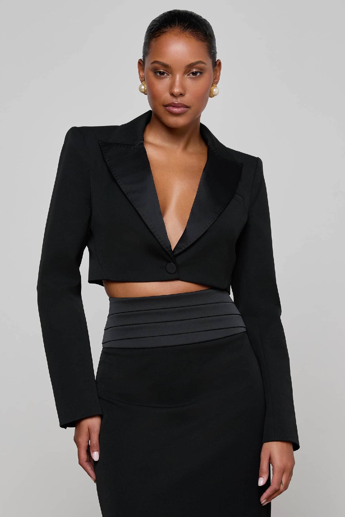 L’AGENCE Daxton Cropped Blazer