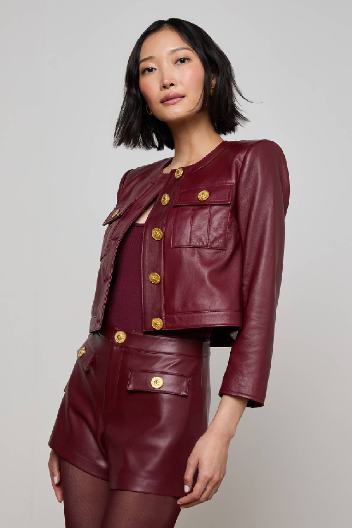 L’AGENCE Deidra Collarless Jacket