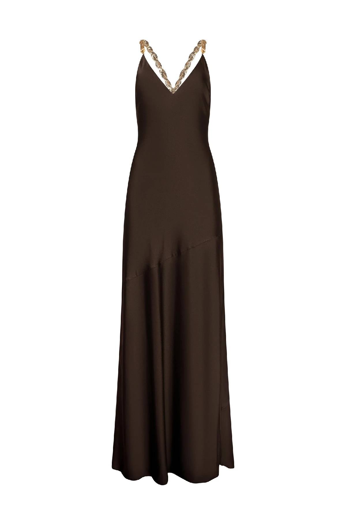 L’AGENCE Saint Crystal Strap Gown