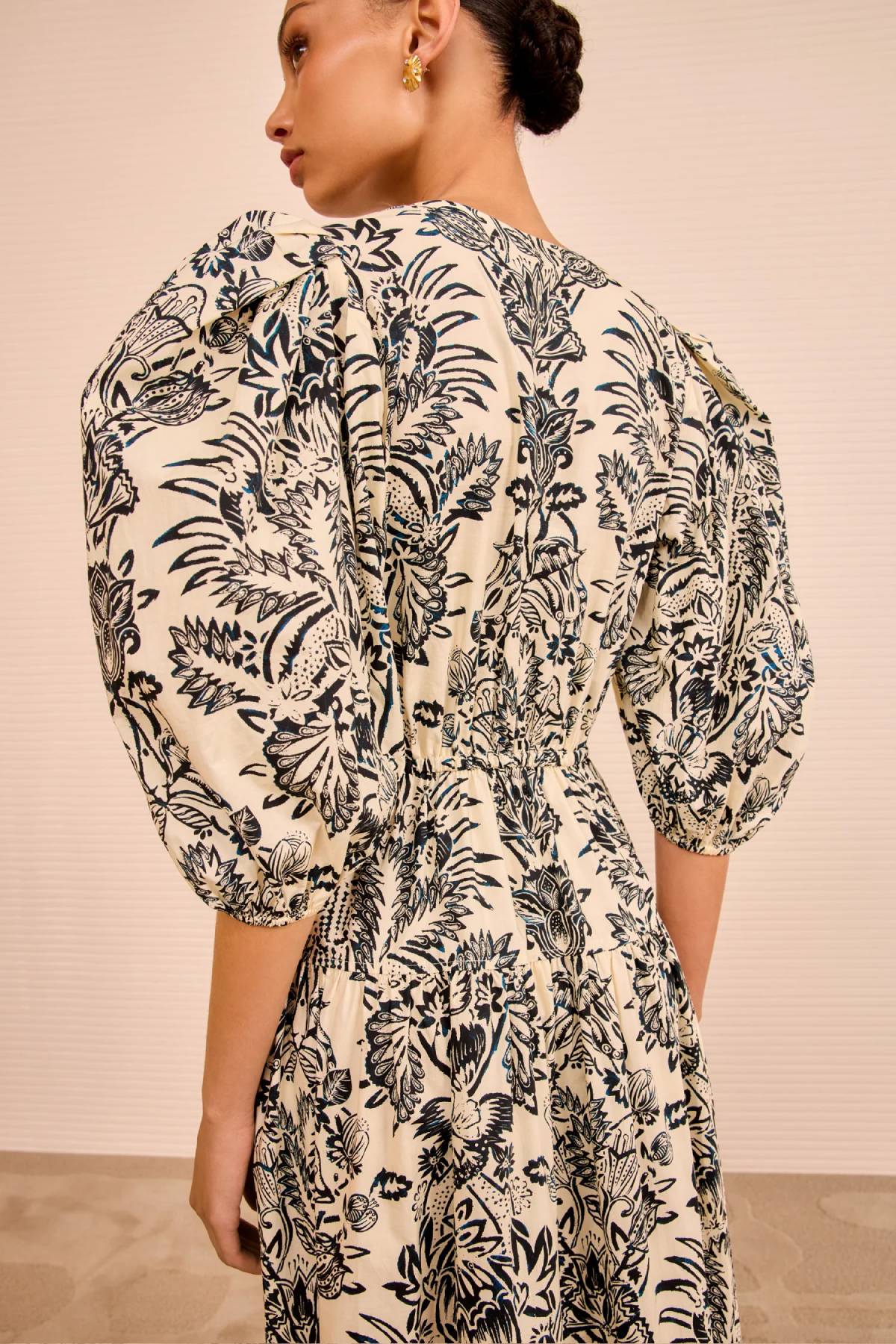 Ulla Johnson Harriet Puff Sleeve Midi Dress