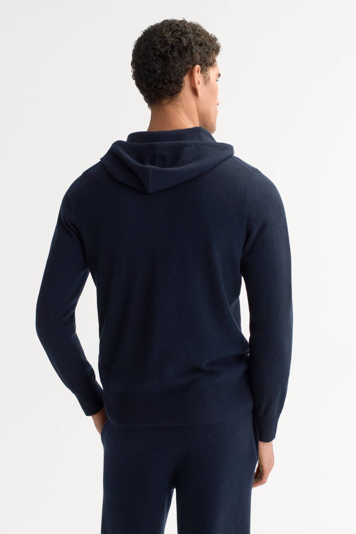 Soft Goat Men's Zip Hoodie - Navy