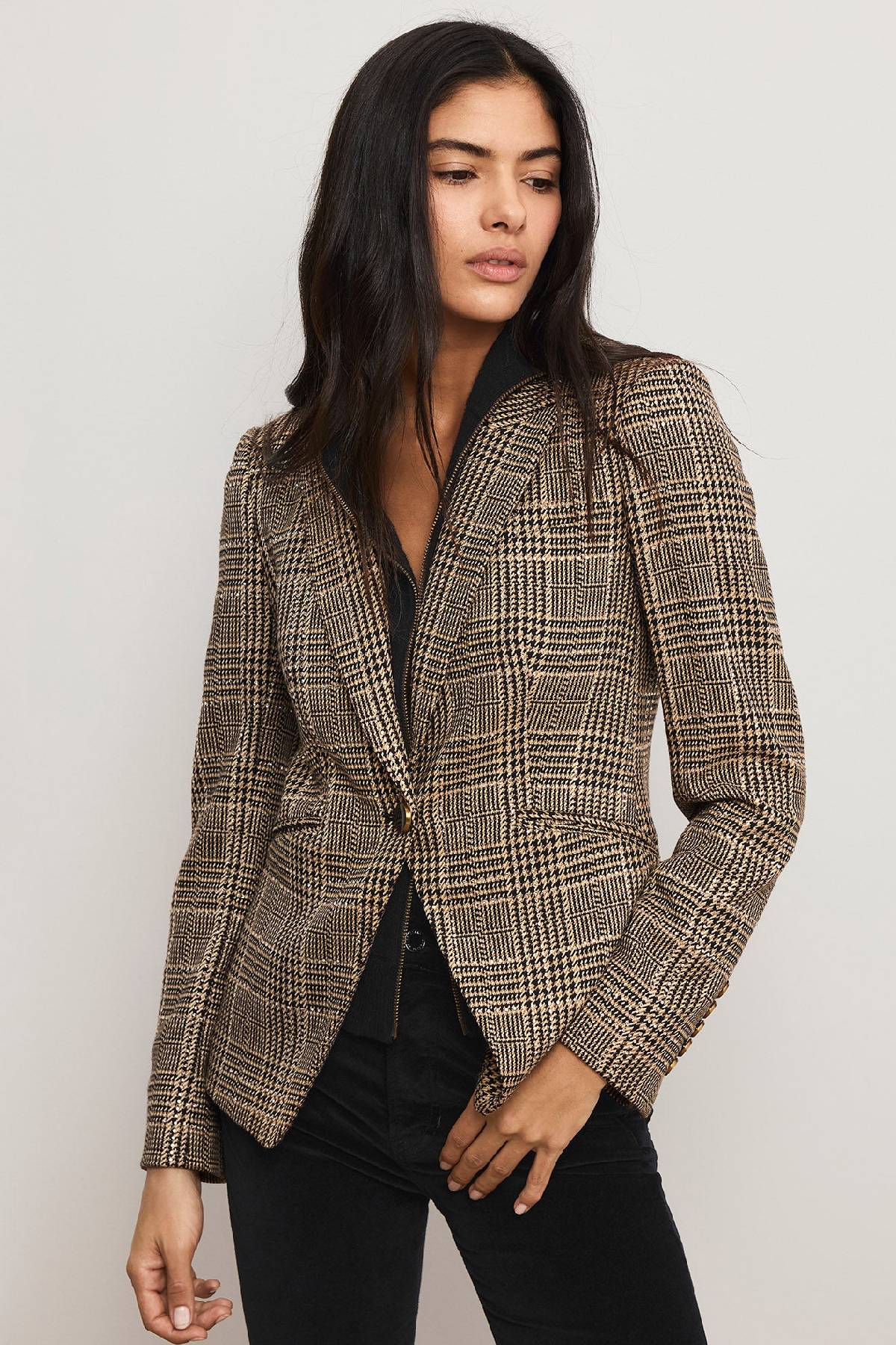 Veronica Beard Kendryn Dickey Jacket With Rhinestones