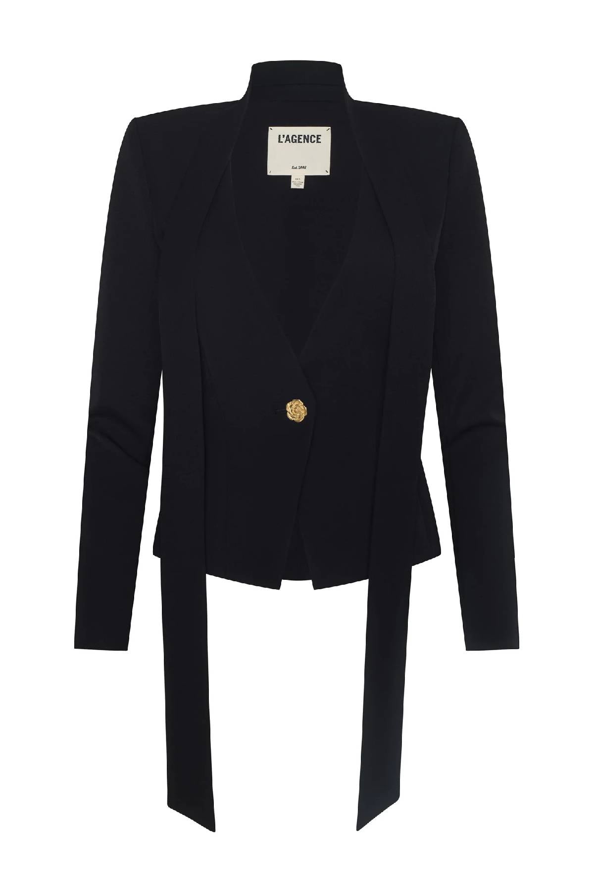 L’AGENCE Romy Tie Neck Blazer