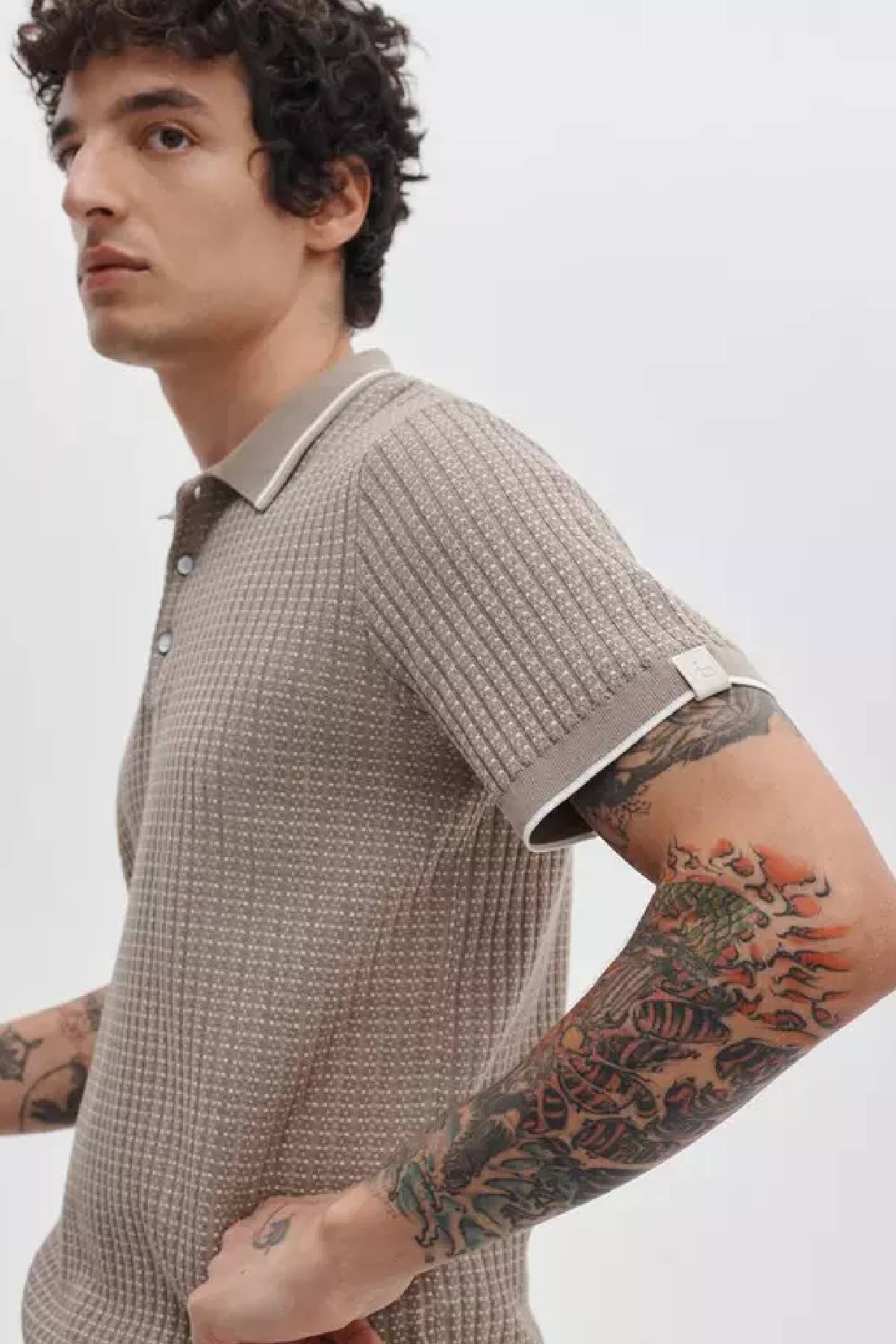 Rag & Bone Men's Harvey Rib Polo - Wolf Grey
