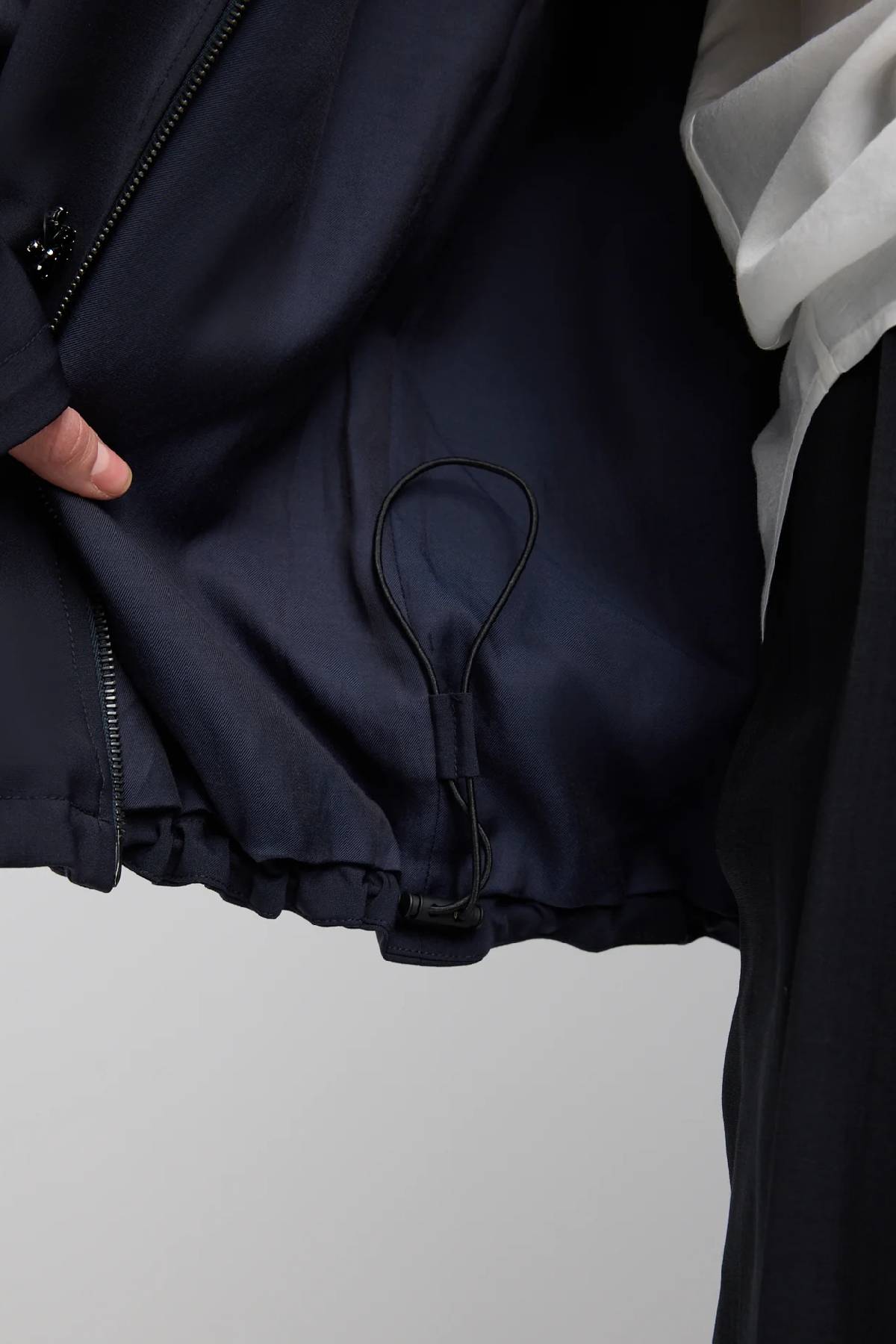 Tibi Tropical Wool Beaded Bomber