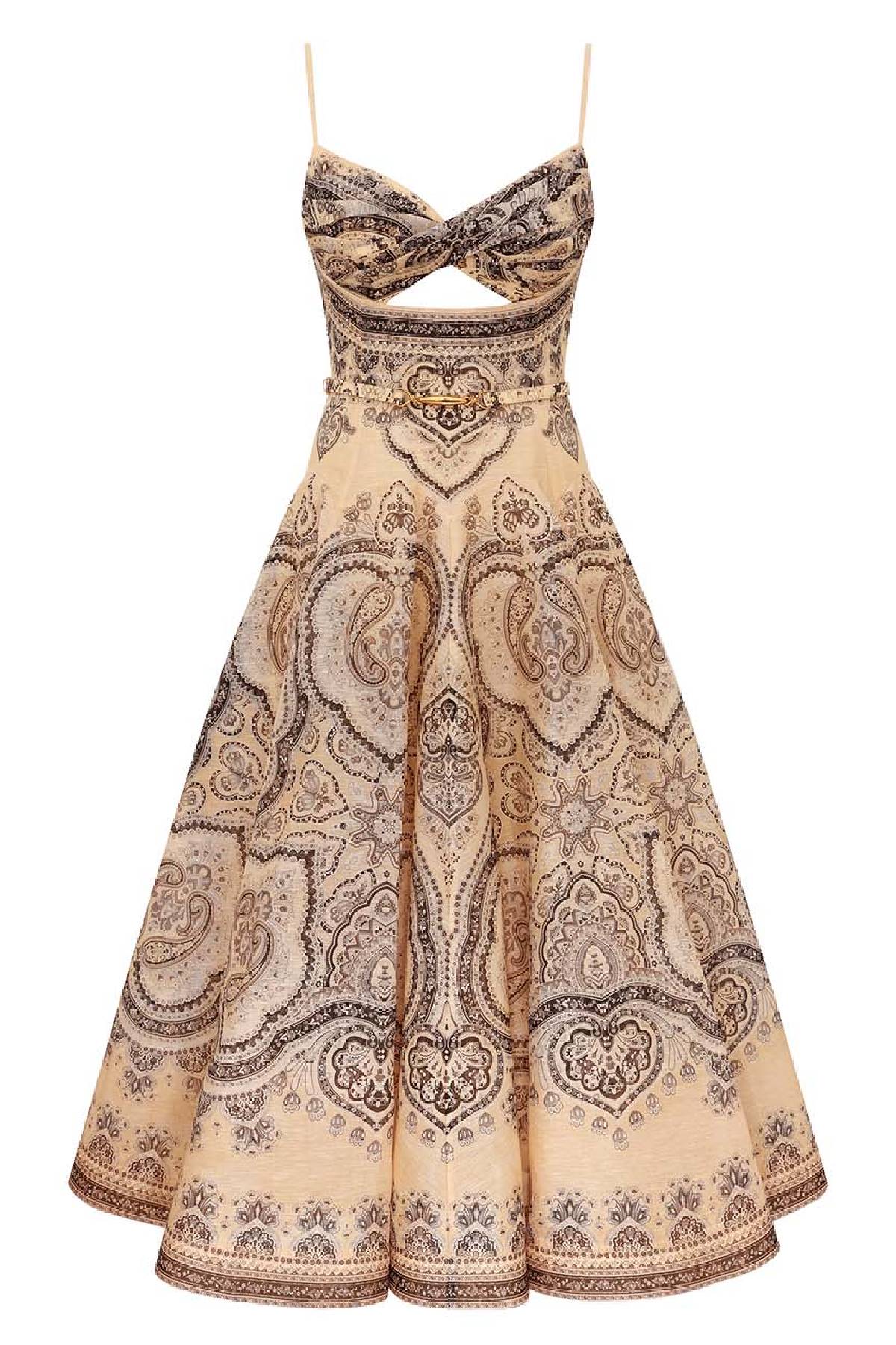 Zimmermann Luna Twist Midi Dress