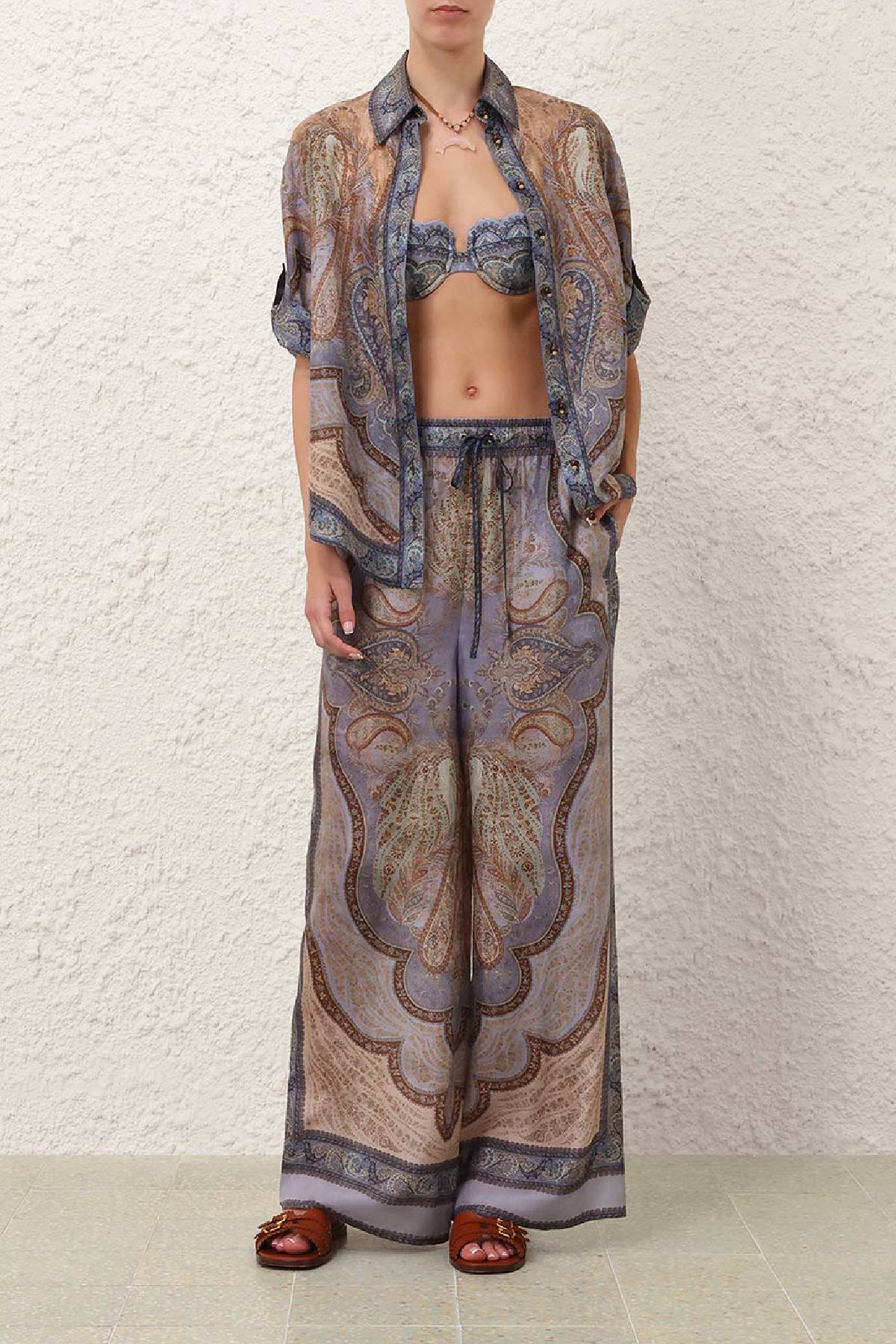 Zimmermann Wanderlust Short Sleeve Shirt