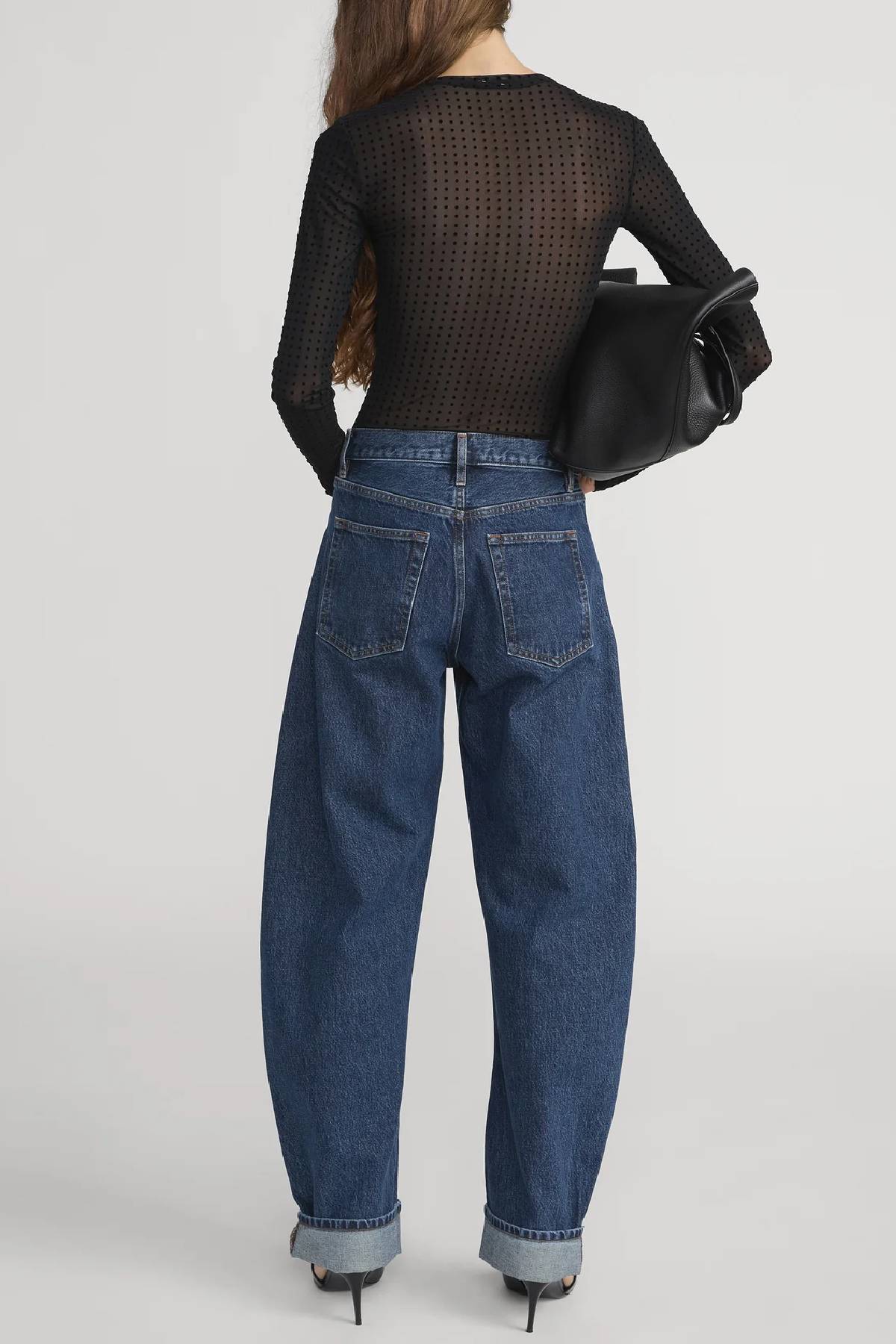 Frame The Mesh Polka Dot Top