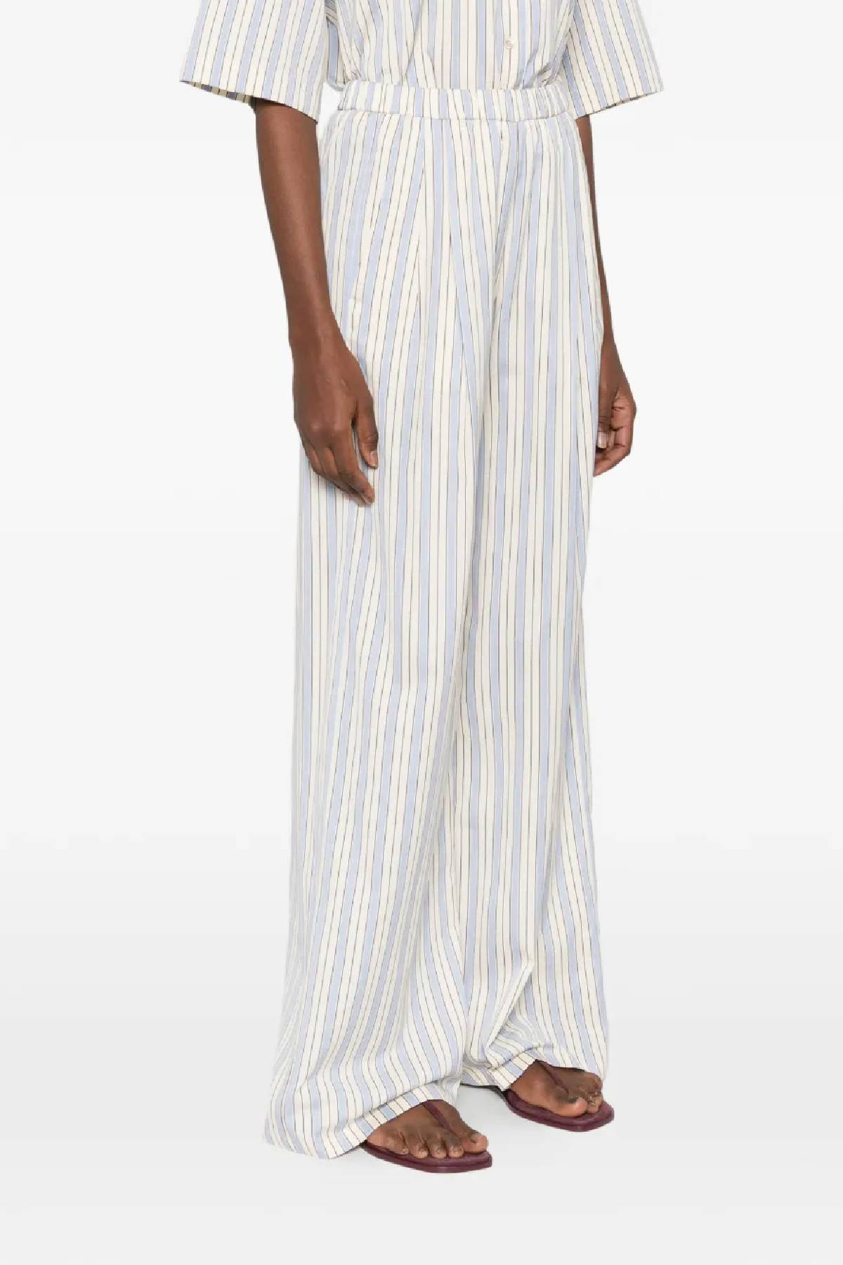 Forte Forte Striped Straight Cut Trousers