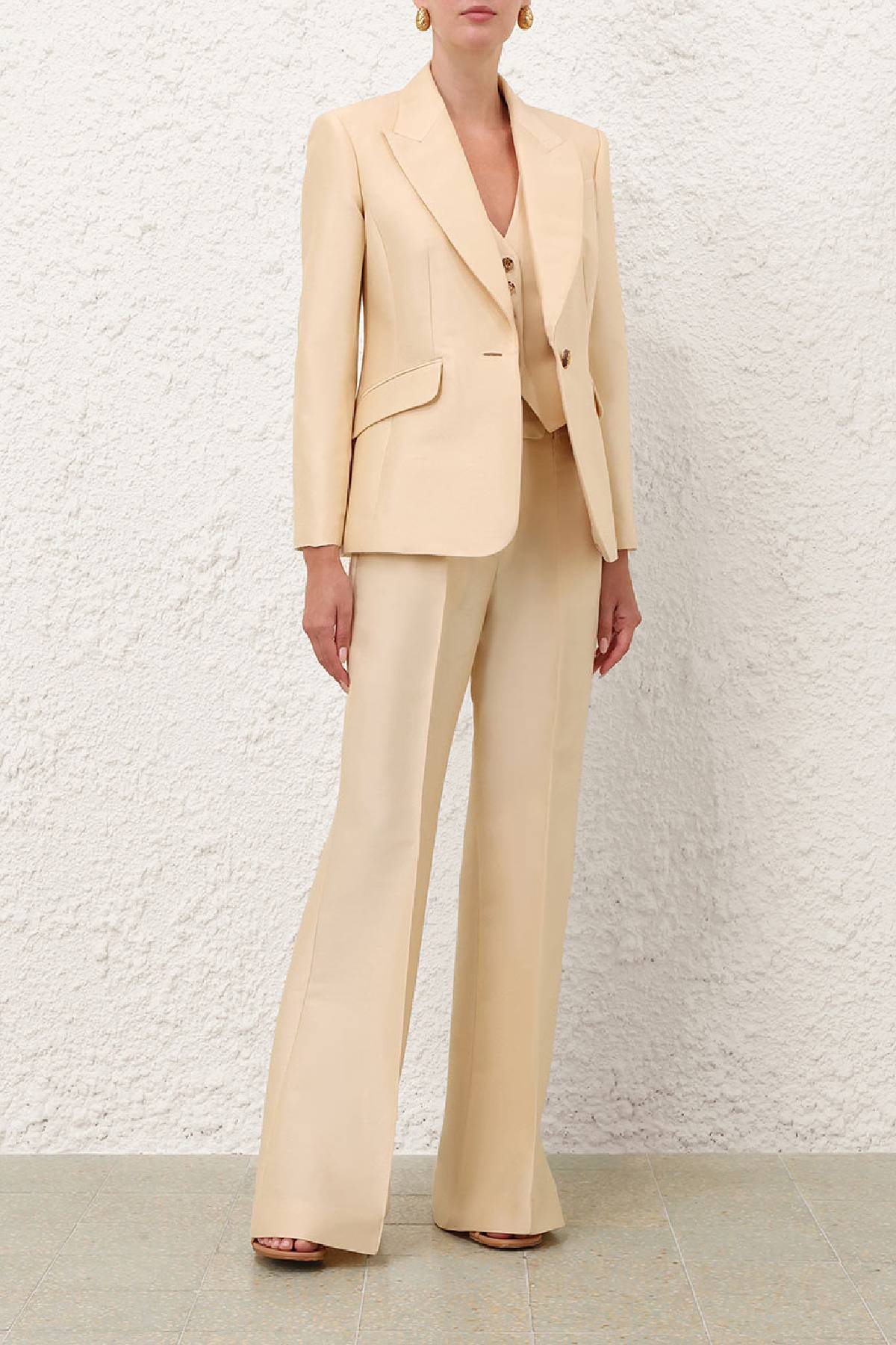 Zimmermann Luna Single Breasted Blazer