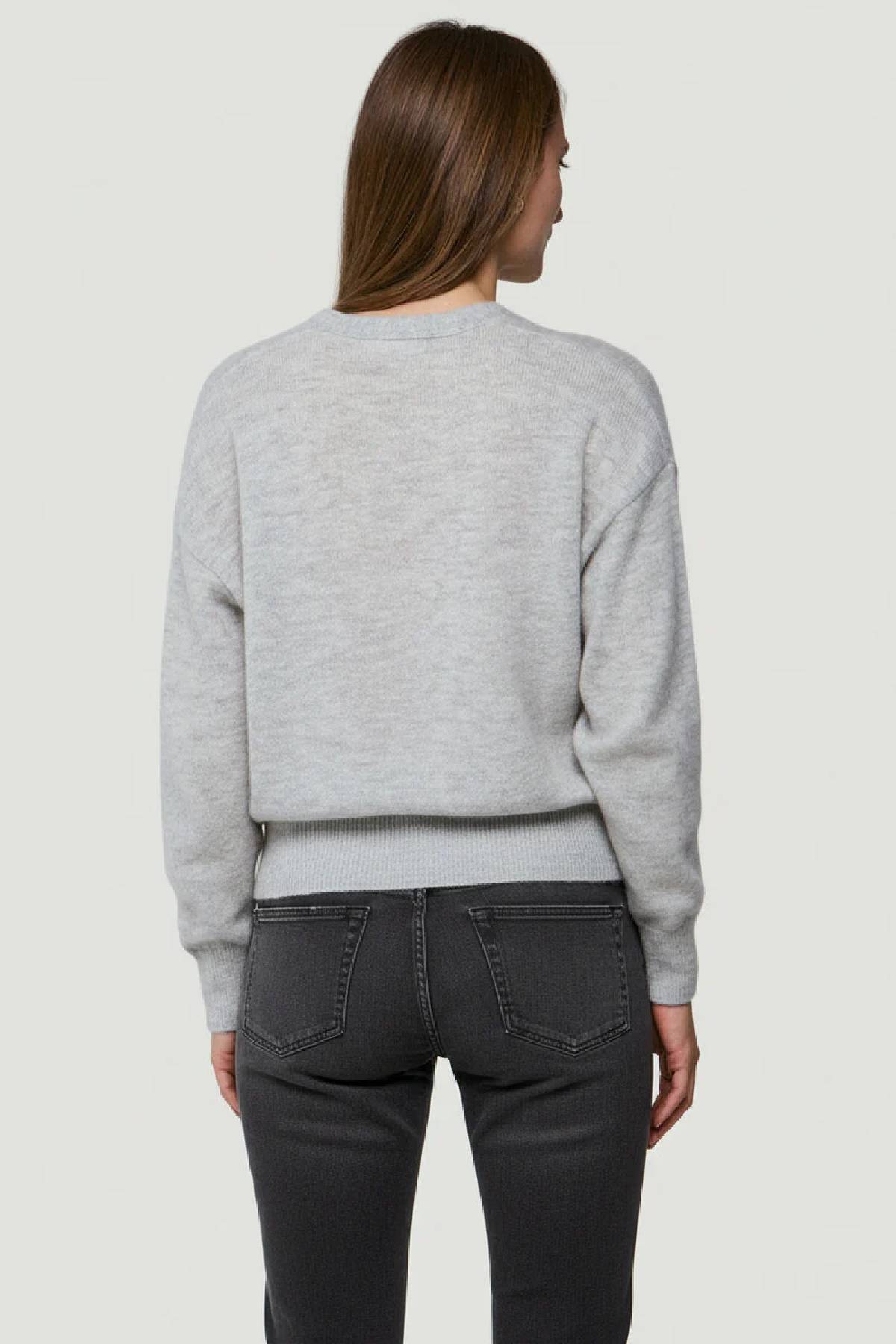 Majestic Filatures Cashmere Silk Button V-Neck Cardigan - Brume Chine