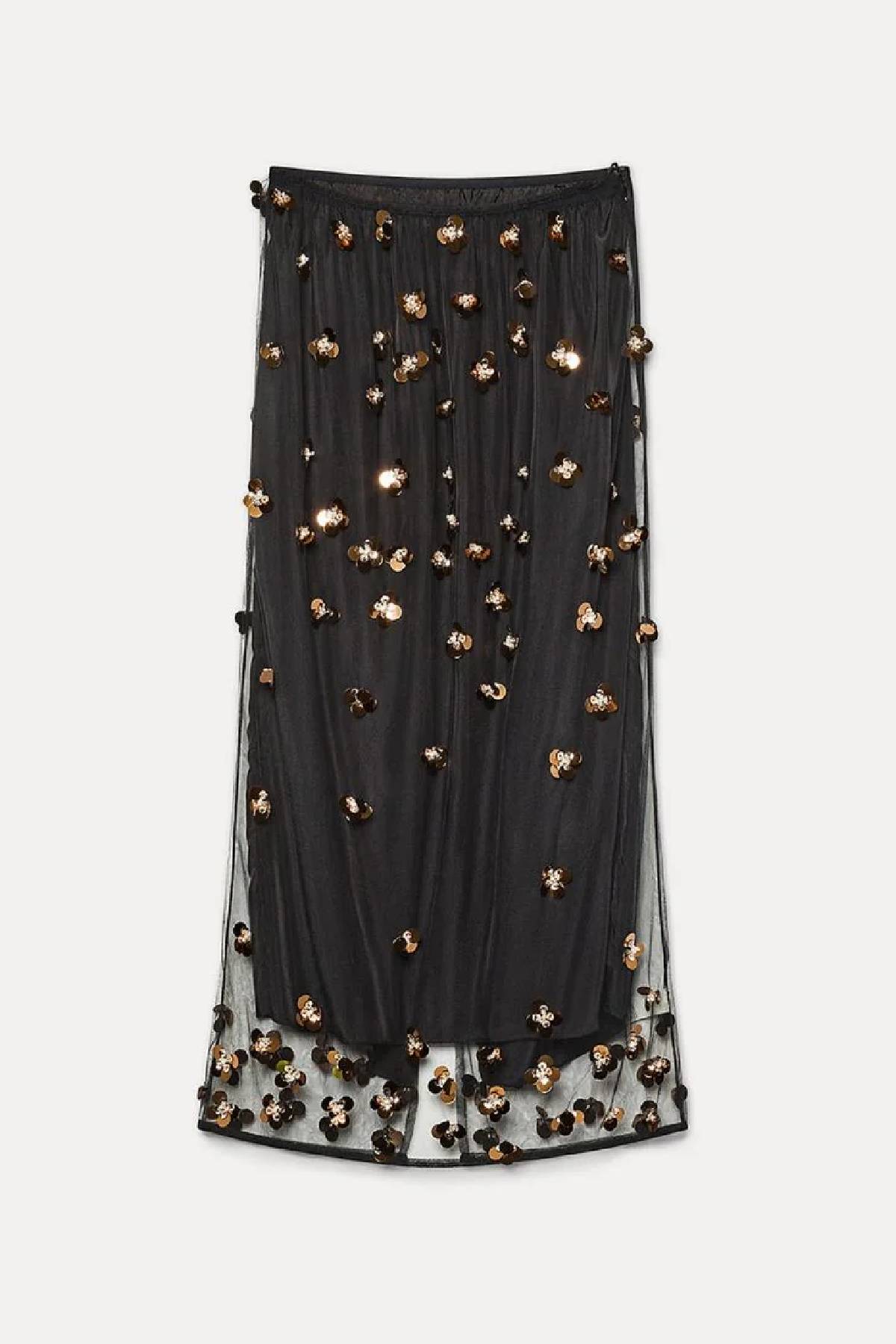 Forte Falda elegante de tul con bordado "Petites Etoiles"