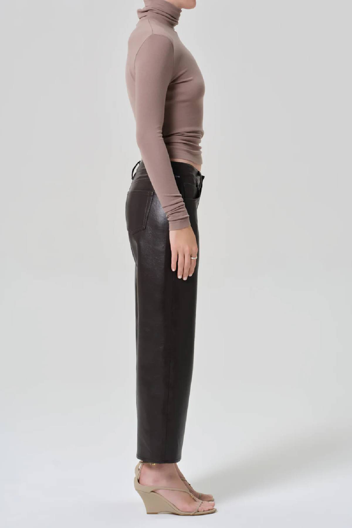 Citizens of Humanity Faye Vintage Straight Recycle Leather Pant