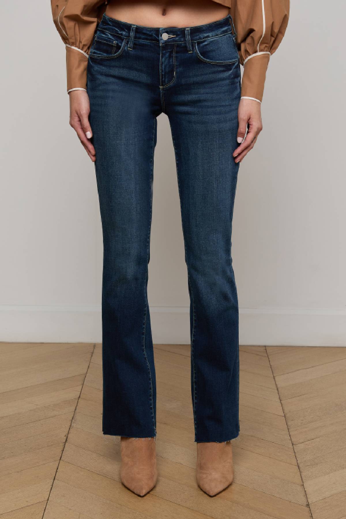 L’AGENCE Sneeki Low-Rise Sneaker Straight Jean